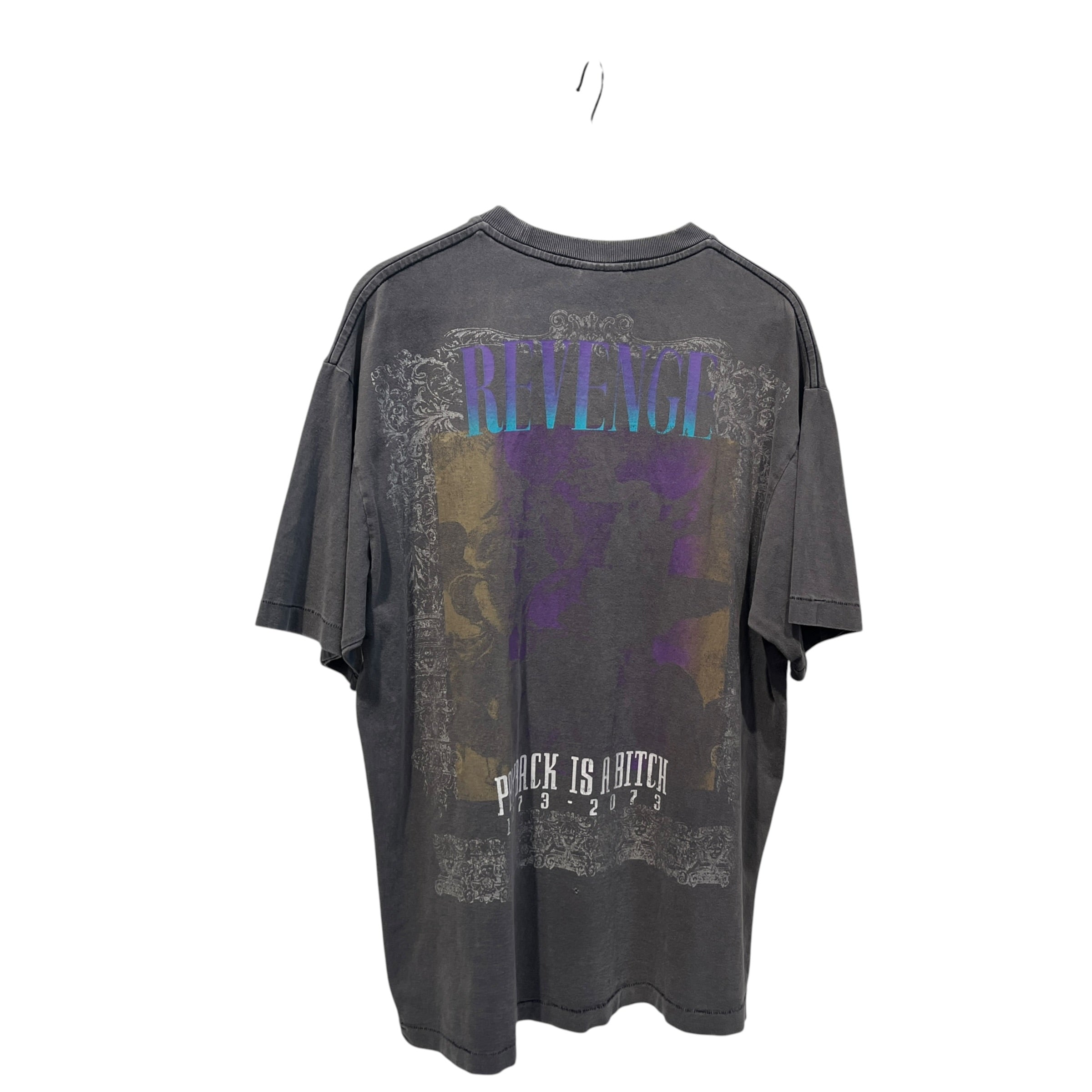 SAINT MICHAEL/T-Shirt/L/Cotton/GRY/revenge a dish best served col view 2