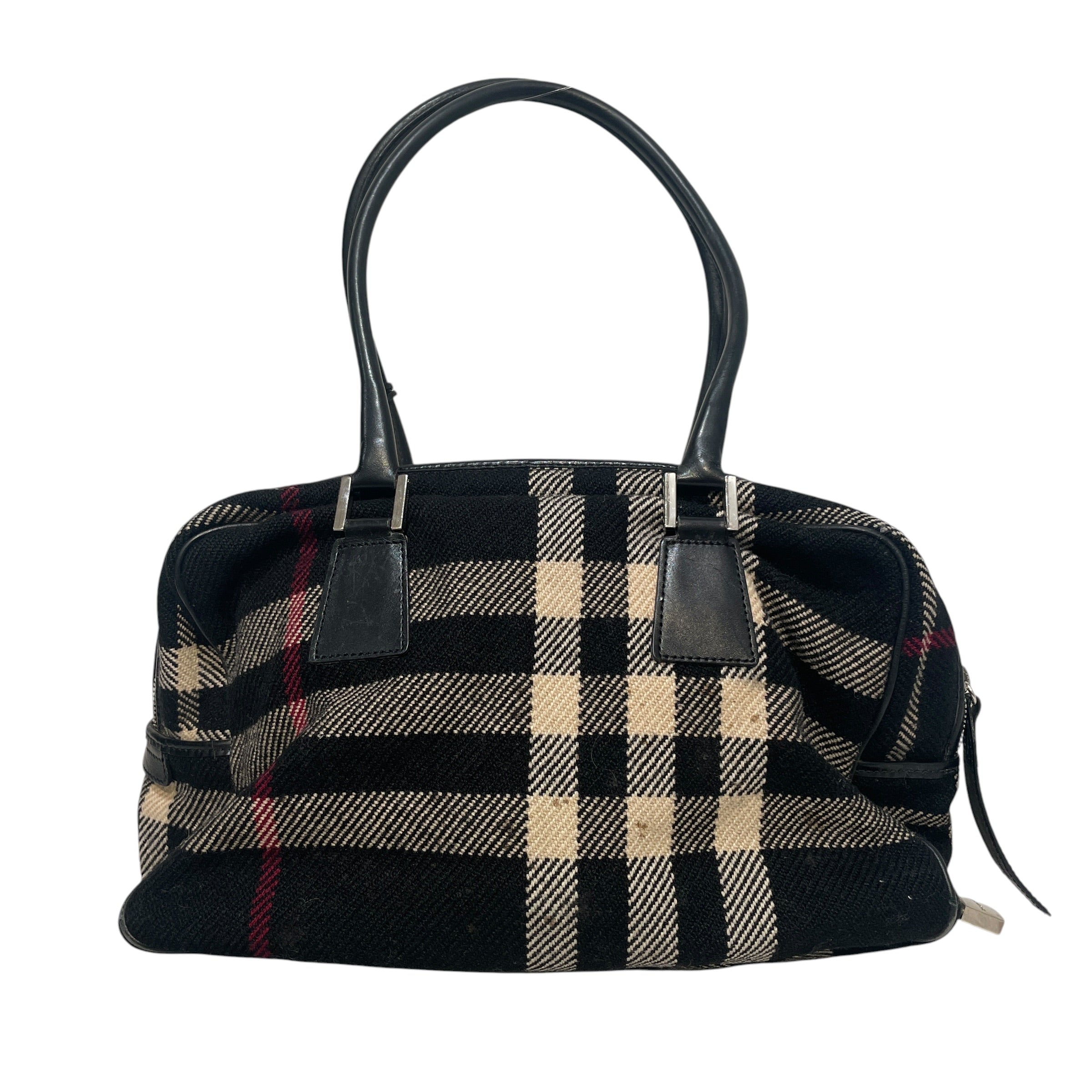 BURBERRY/Hand Bag/Plaid/Cotton/BLK/Nova Check view 1