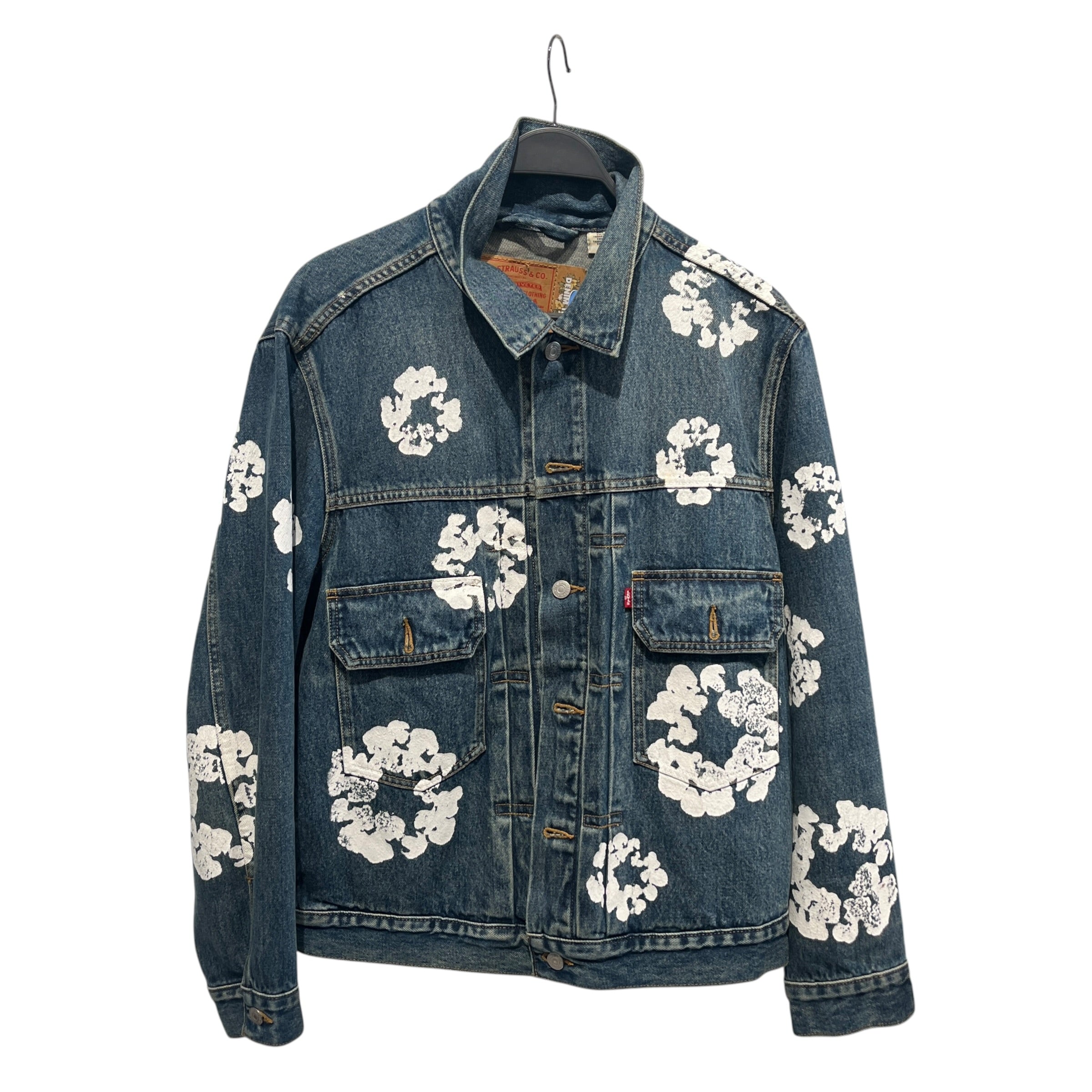 DENIM TEARS/Levi's/Denim Jkt/L/Cotton/BLU/All Over Print/ view 1