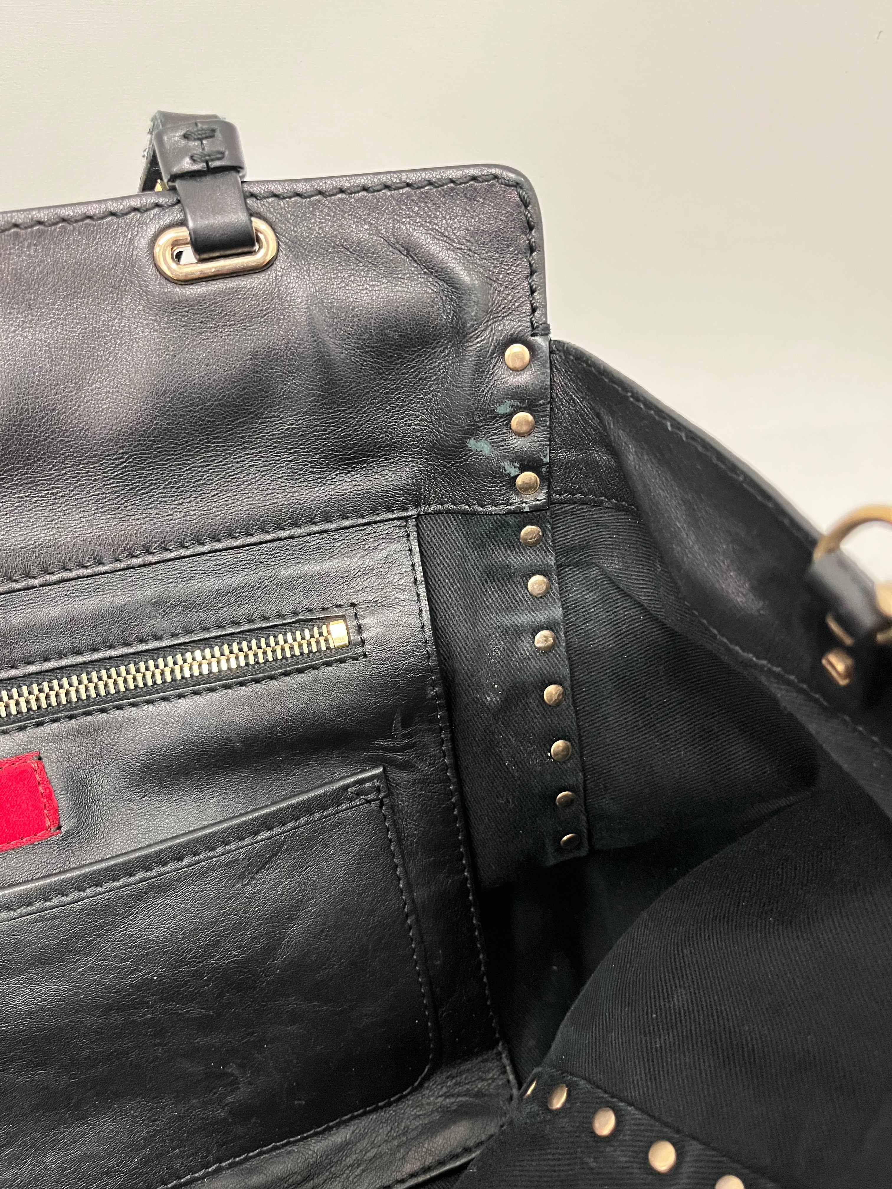 VALENTINO GARAVANI/Hand Bag/Leather/BLK/ROCKSTUD LEATHER HANDBAG view 10