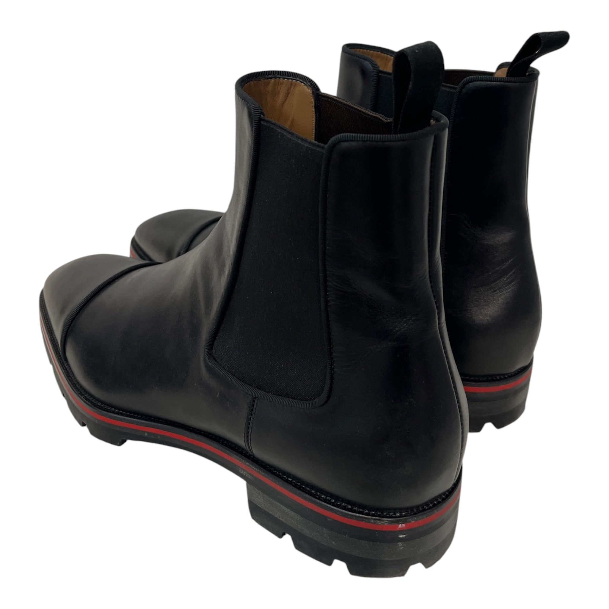 Christian Louboutin/Chelsea Boots/EU 45.5/Leather/BLK/CHAIN SOLE DETAIL view 2