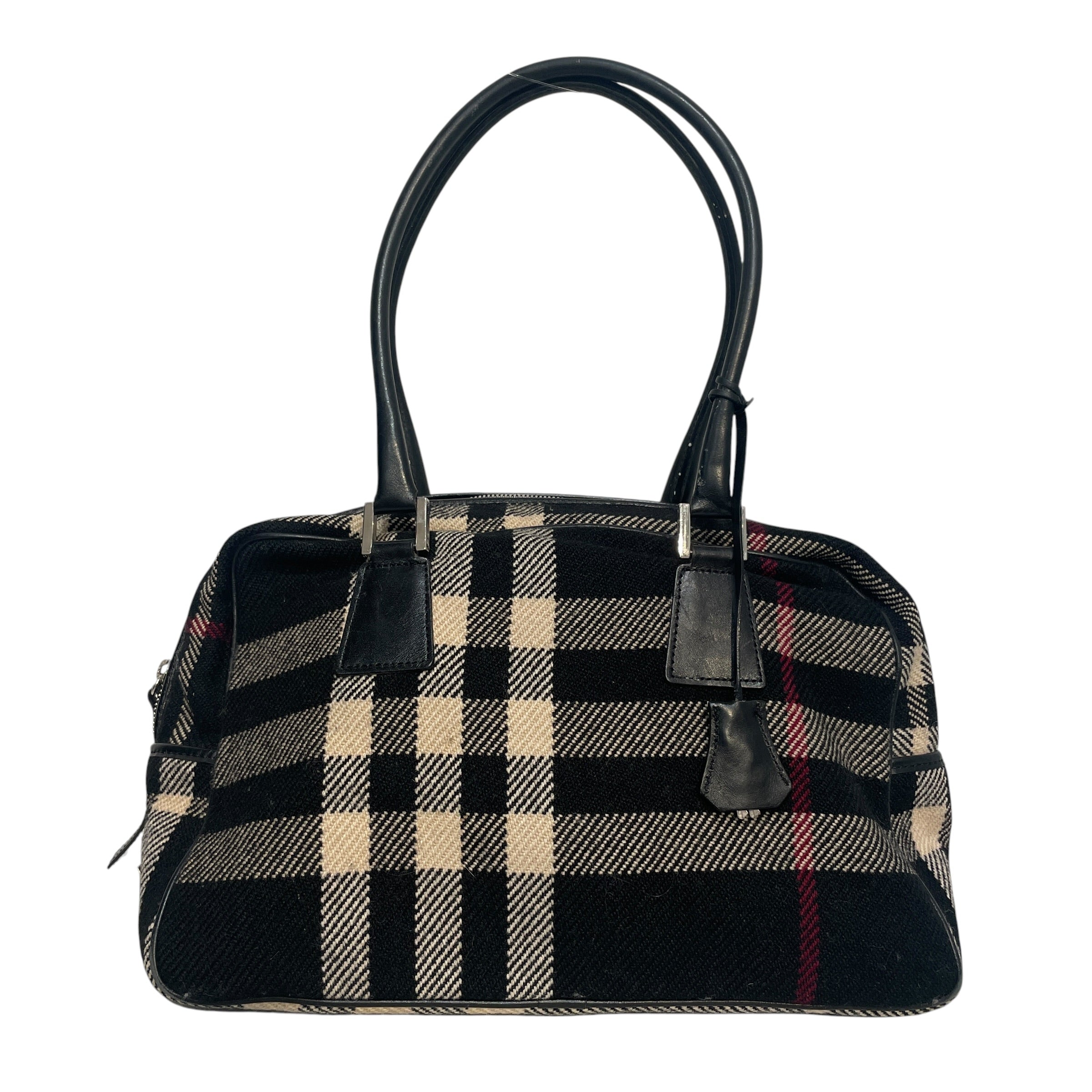 BURBERRY/Hand Bag/Plaid/Cotton/BLK/Nova Check view 2