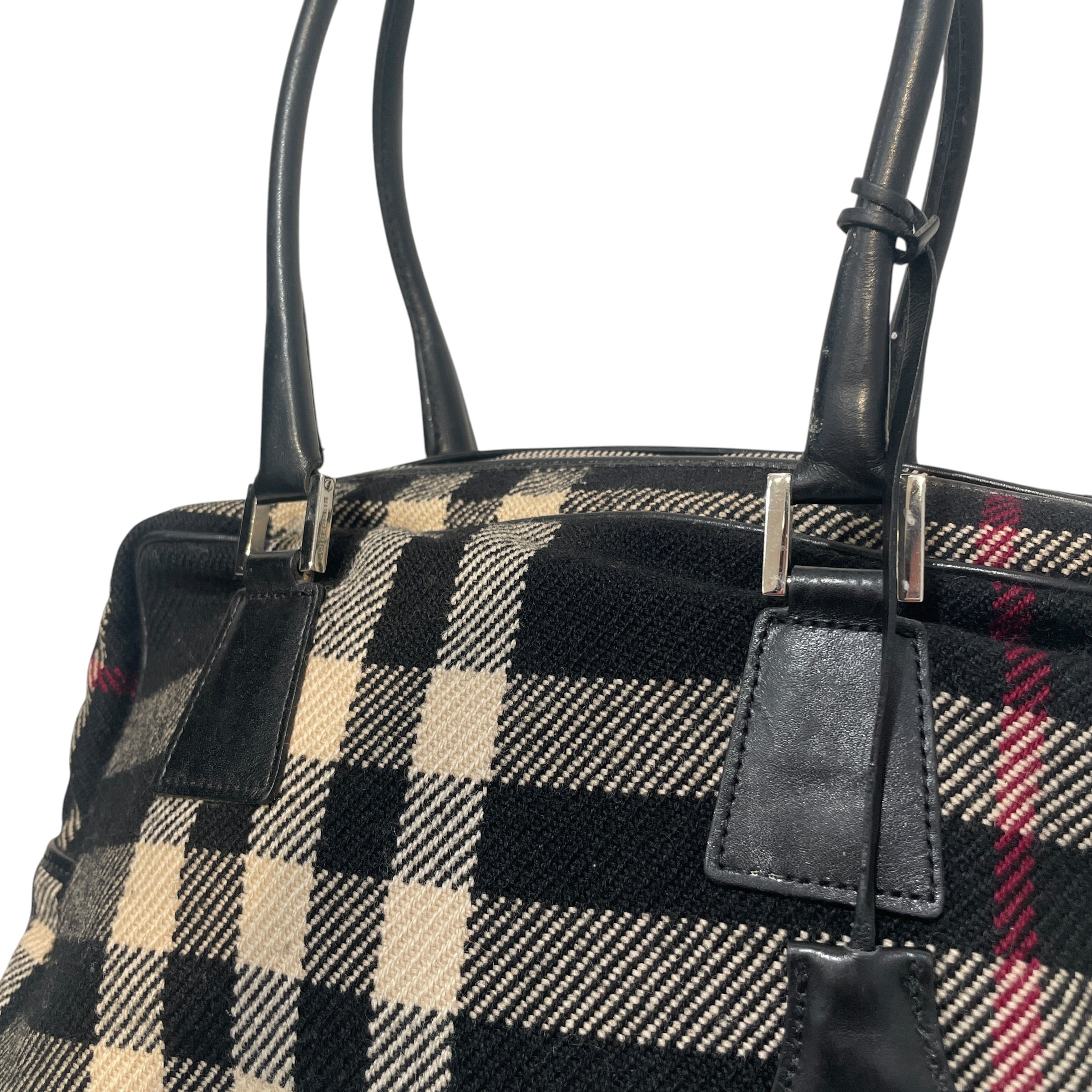 BURBERRY/Hand Bag/Plaid/Cotton/BLK/Nova Check view 5