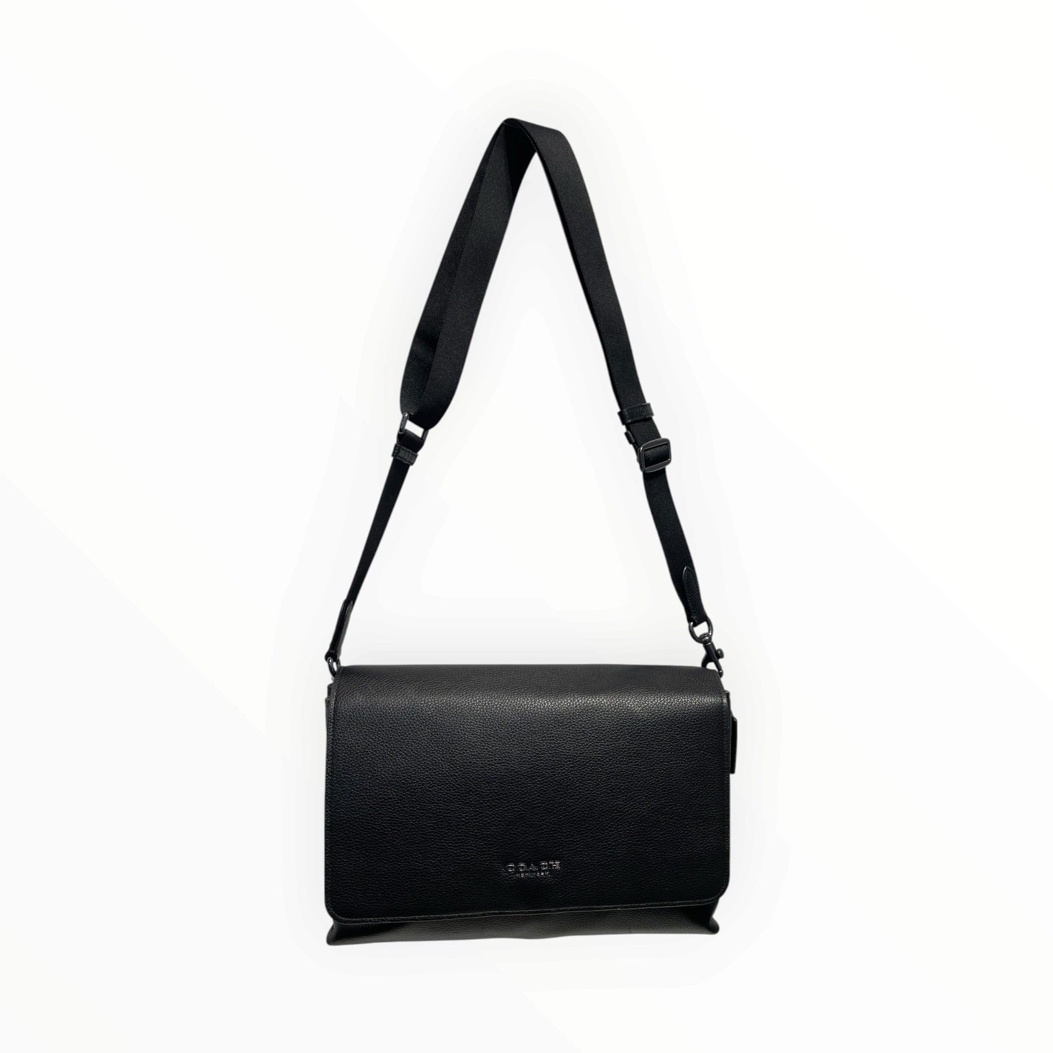 COACH/Cross Body Bag/Leather/BLK/ONE FLAP view 1