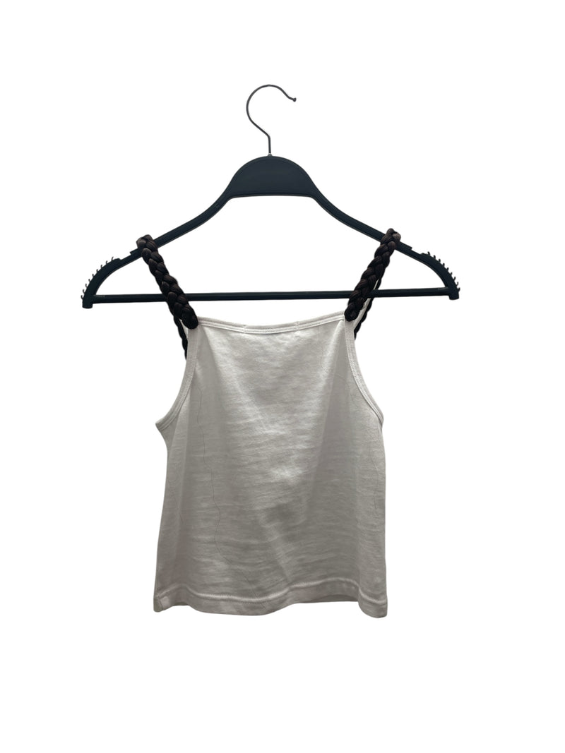Praying/Camisole/S/Cotton/WHT/BRAIDED TANK