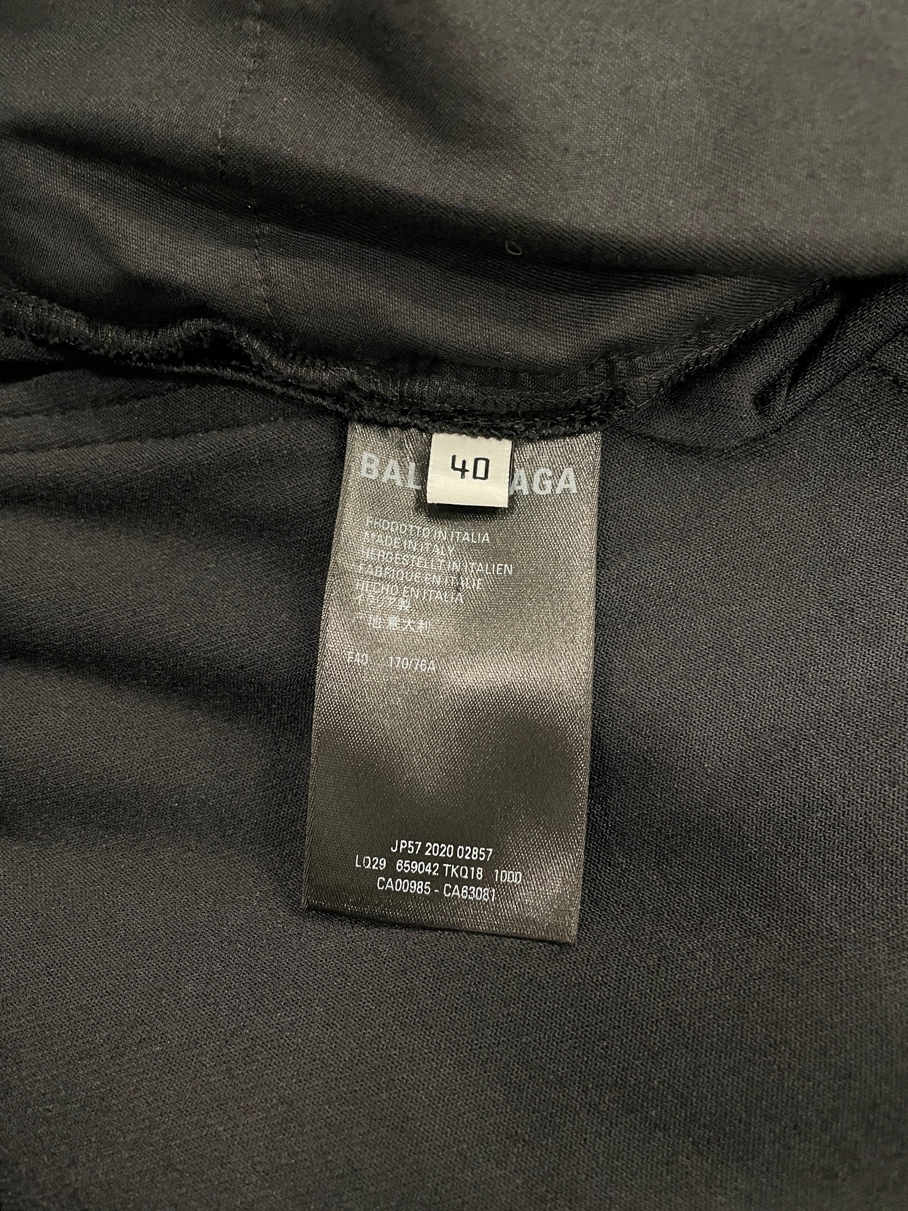 BALENCIAGA/Straight Pants/40/Velour/BLK/2020 VELVET 5 POCKET IKRAM view 6