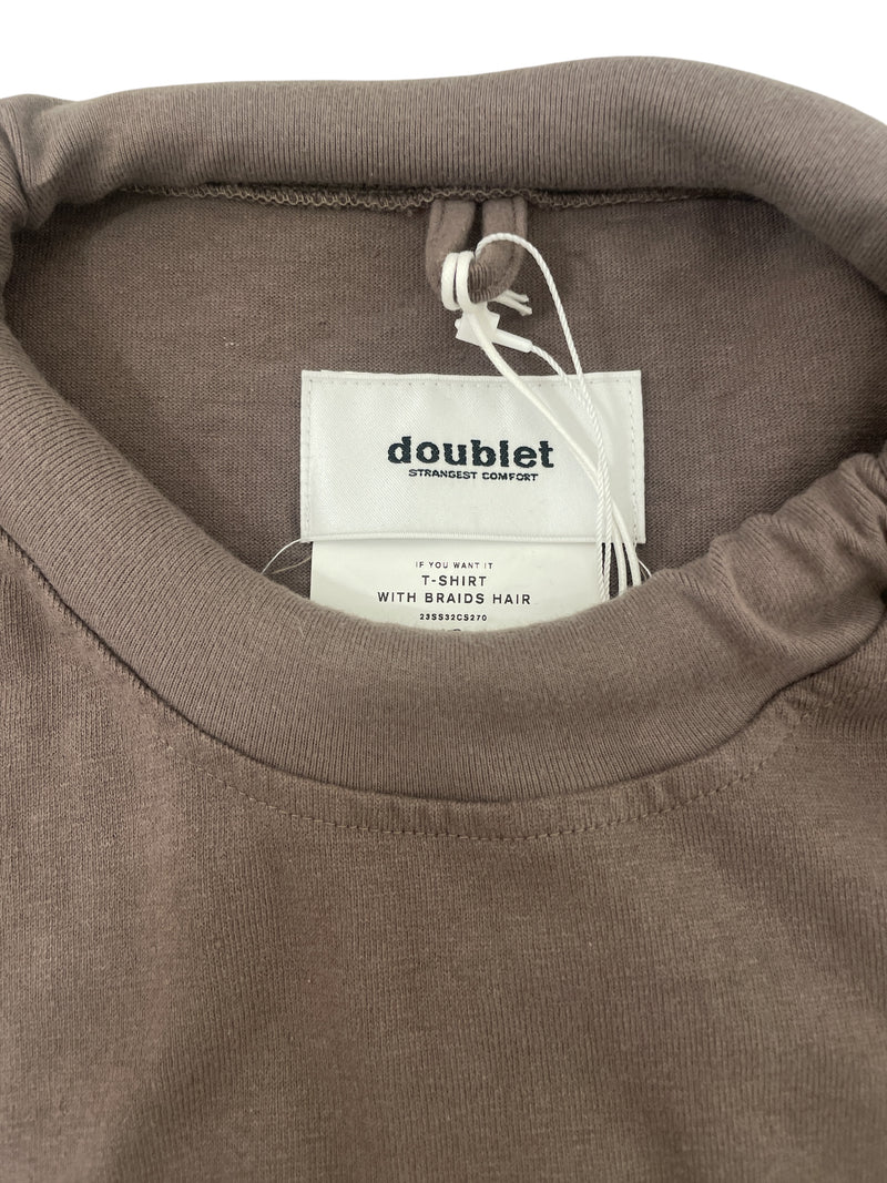 doublet/T-Shirt/S/Cotton/BRW/Graphic/T-SIRT W/ BRAID 23SS32CS270