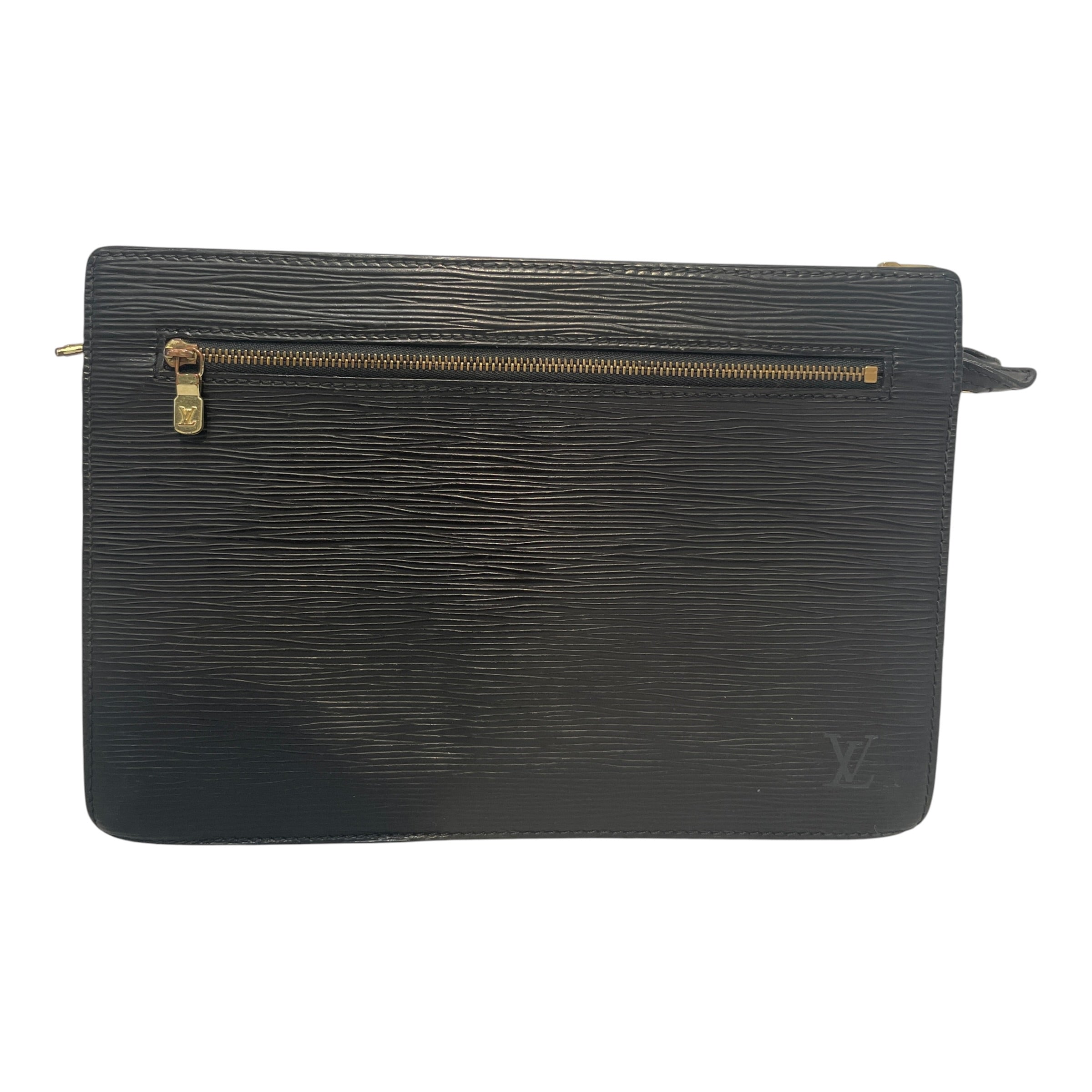 LOUIS VUITTON/Clutch Bag/Leather/BLK/Epi Leather Vanity Case view 1