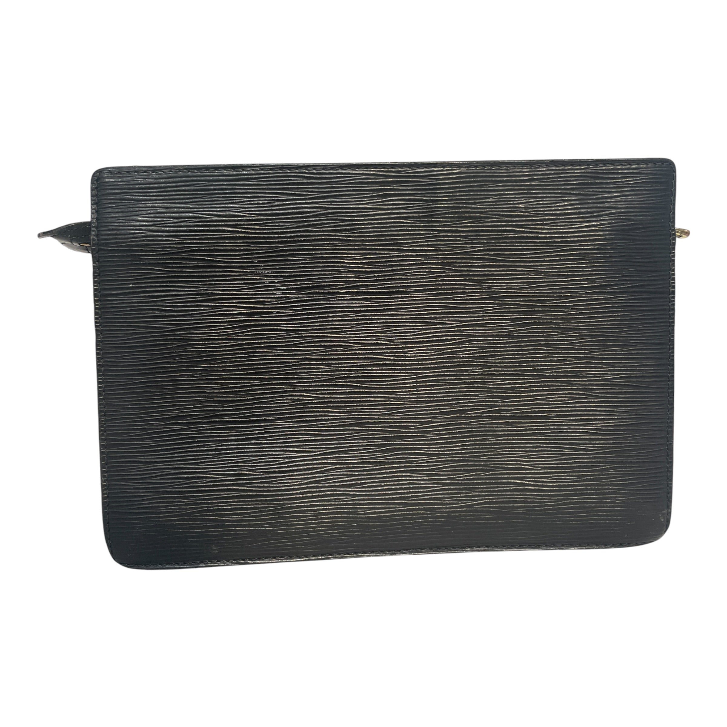 LOUIS VUITTON/Clutch Bag/Leather/BLK/Epi Leather Vanity Case view 4