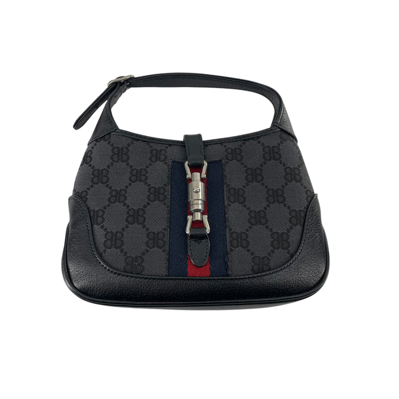 BALENCIAGA/GUCCI/Cross Body Bag/Monogram/Cotton/BLK/THE HACKER PROJECT/BB SUPREME
