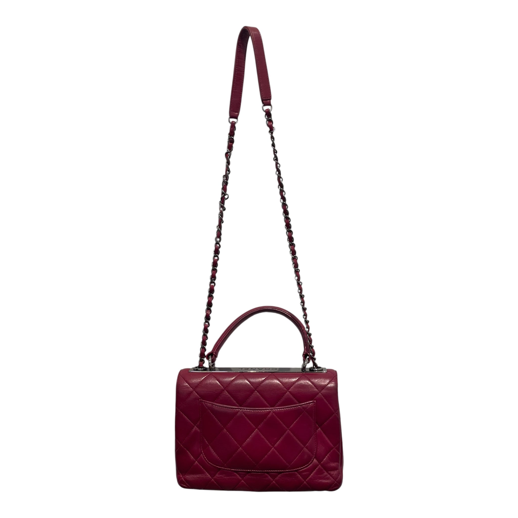CHANEL/Cross Body Bag/Leather/BRD/TRENDY CC TOP HANDLE QUILTED view 2