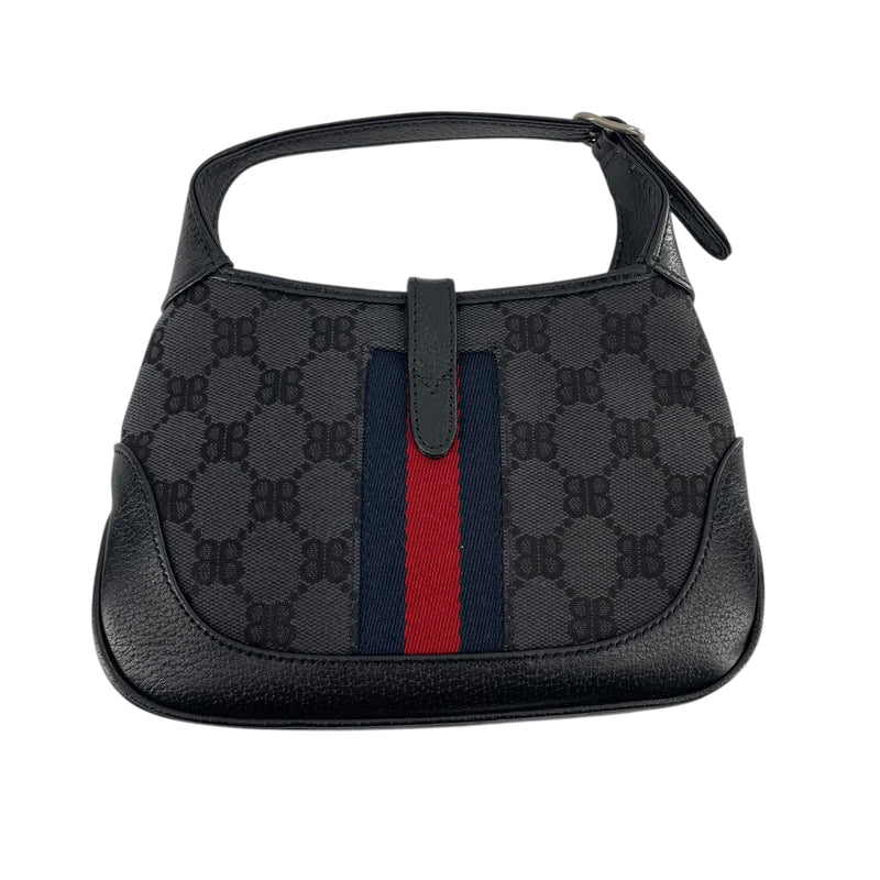 BALENCIAGA/GUCCI/Cross Body Bag/Monogram/Cotton/BLK/THE HACKER PROJECT/BB SUPREME