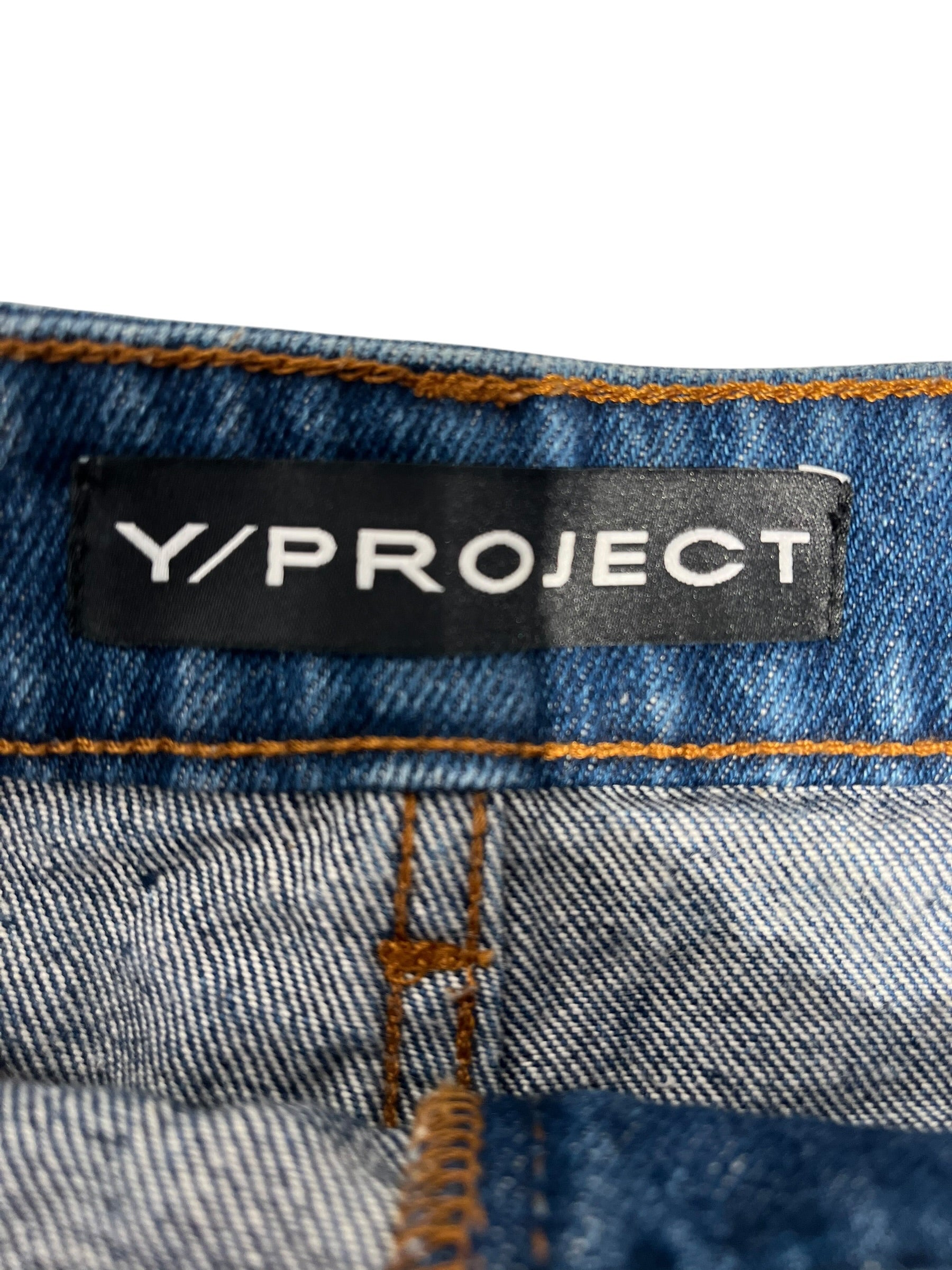 Y/PROJECT/Skirt/25/Denim/BLU/Mini Length/SHORTS REMOVABLE SKIRT view 3