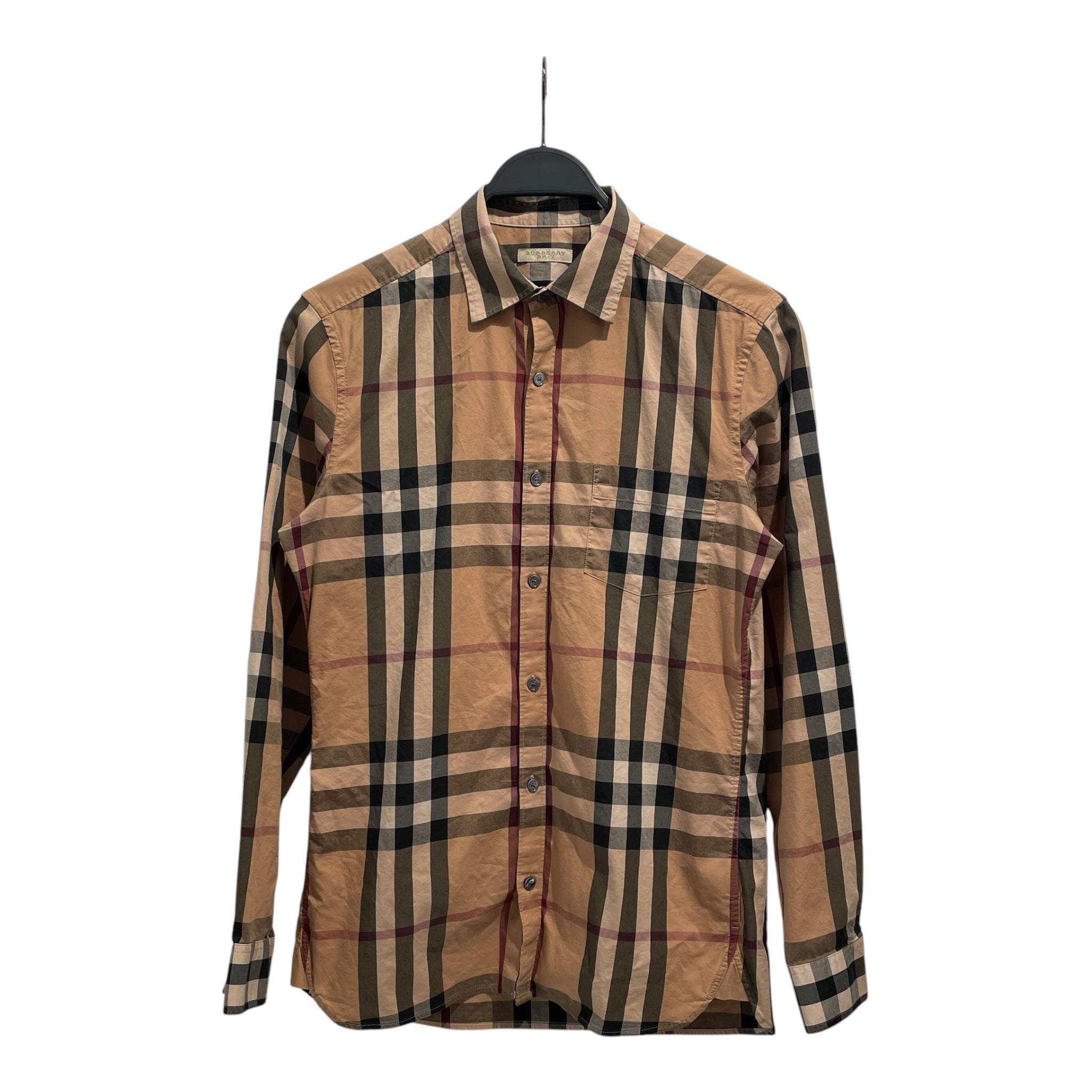 BURBERRY BRIT/LS Shirt/S/Cotton/BEG/Plaid/ view 1