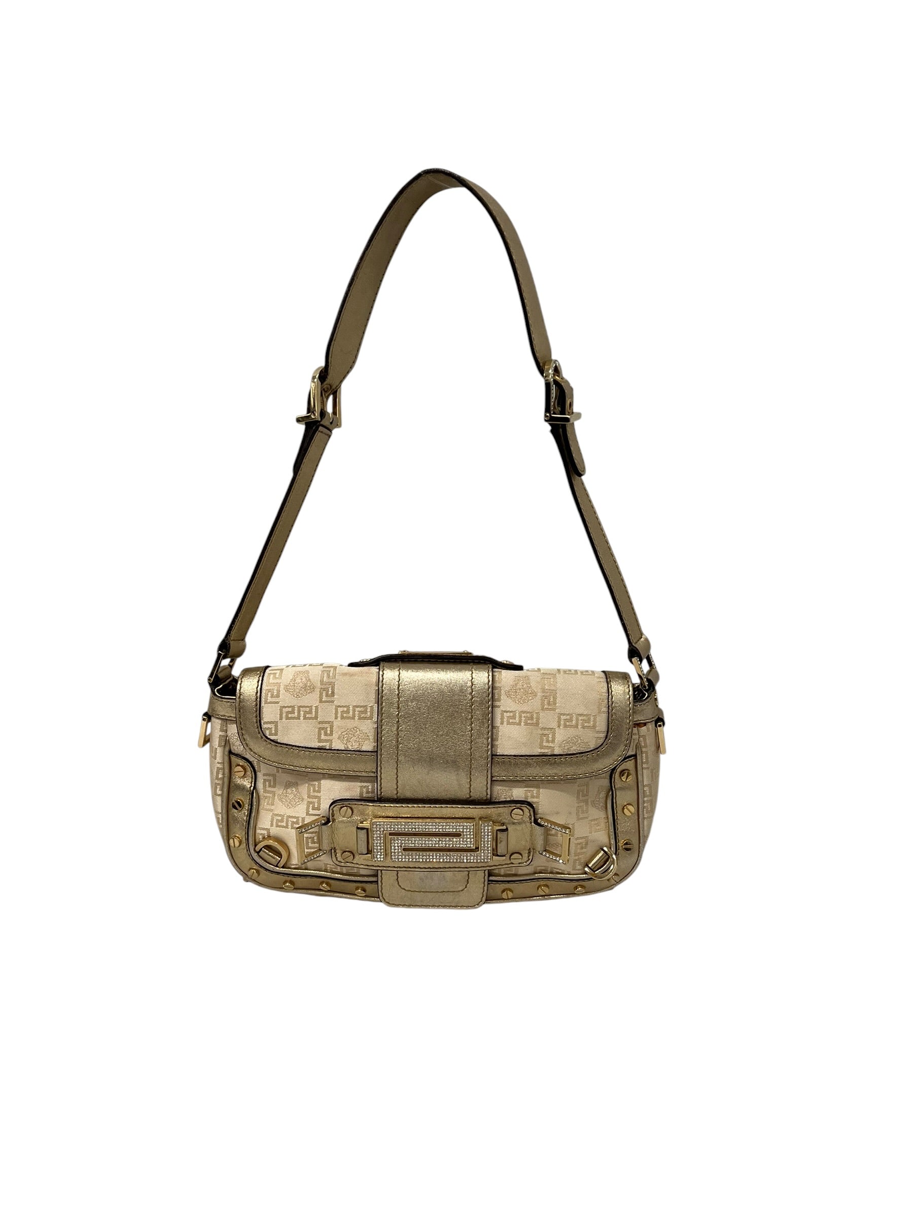 VERSACE/Bag/Monogram/Cotton/CRM/MONOGRAM SHOULDER BAG view 1