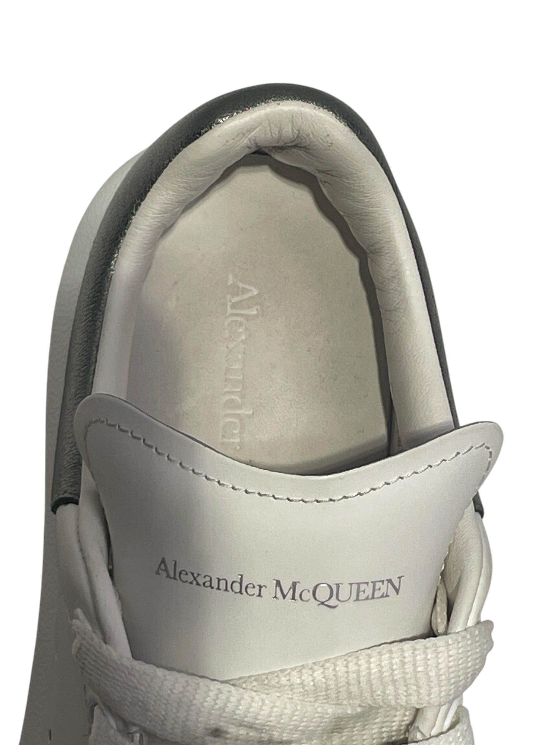 Alexander McQueen/Low-Sneakers/EU 36/Leather/WHT/SilverBack view 8