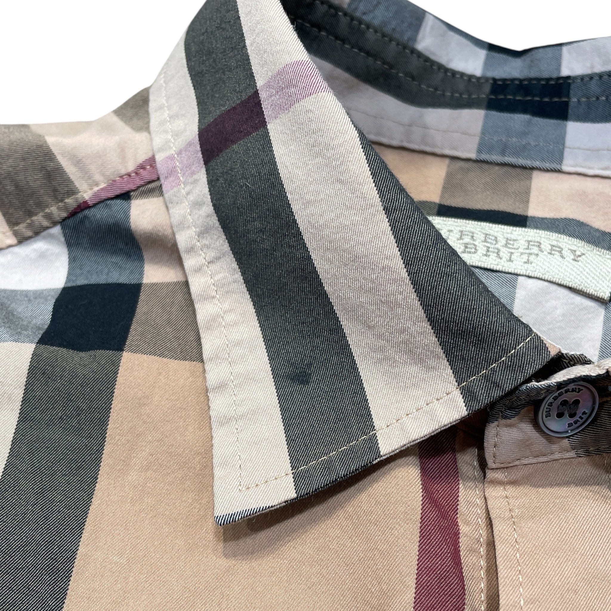 BURBERRY BRIT/LS Shirt/S/Cotton/BEG/Plaid/ view 5