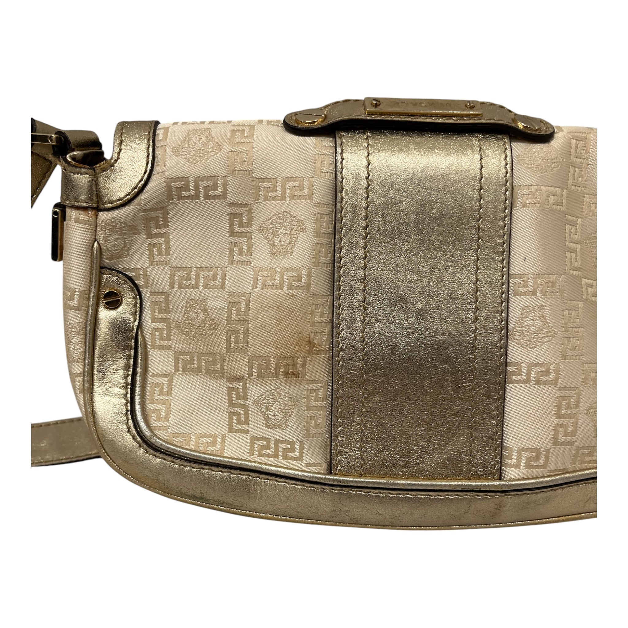VERSACE/Bag/Monogram/Cotton/CRM/MONOGRAM SHOULDER BAG view 5
