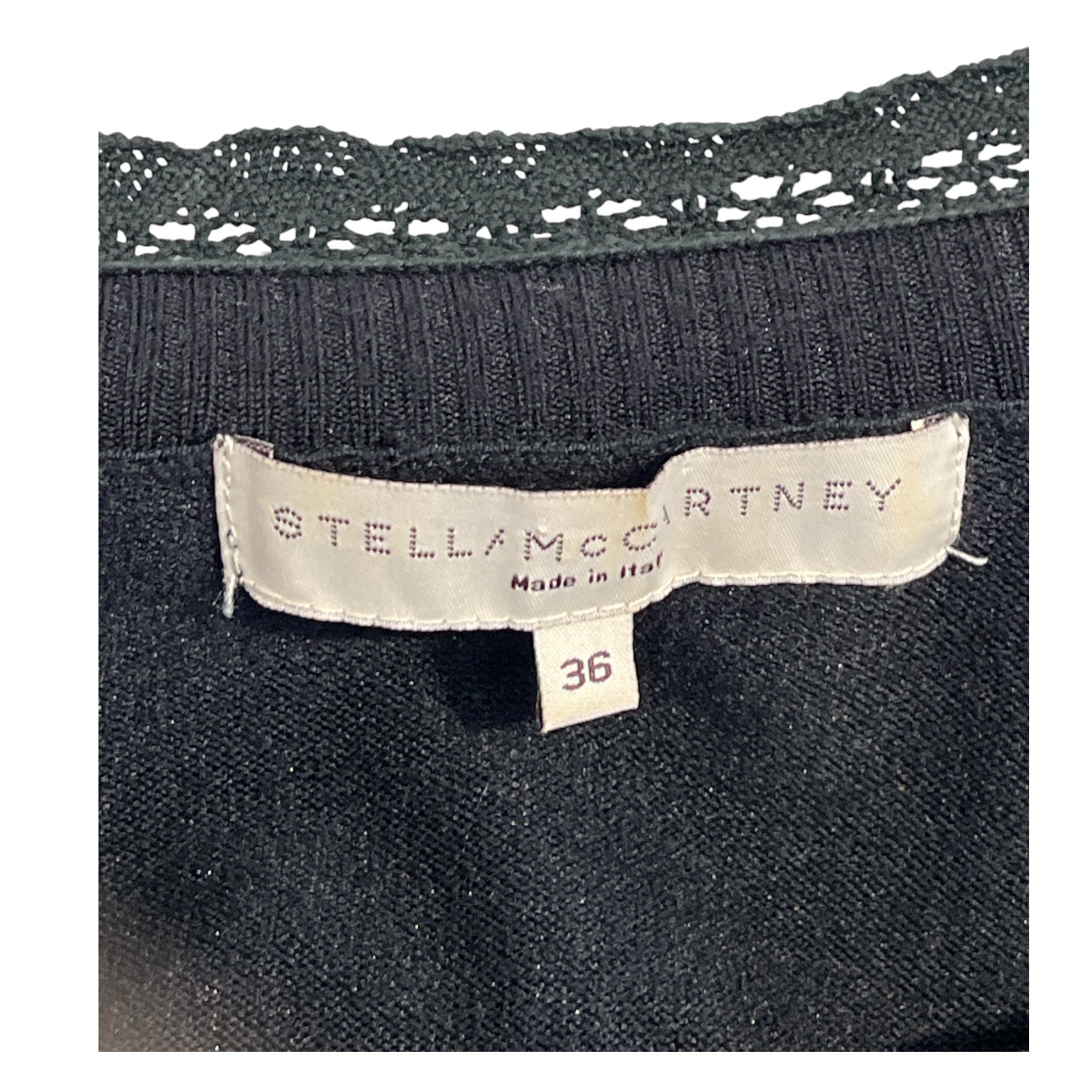 STELLAMcCARTNEY/LS Dress/36/BLK/cardigan dress view 3