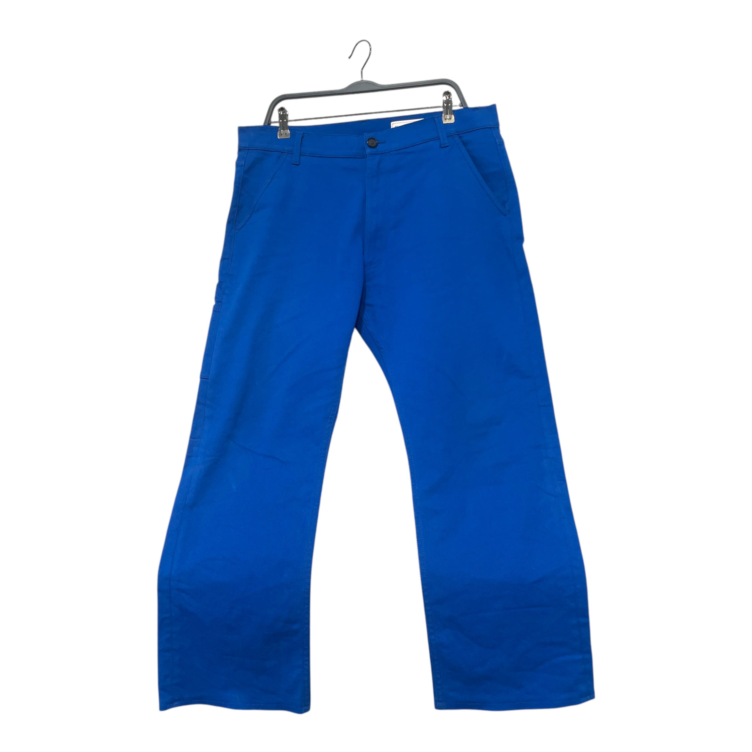 Alexander McQueen/Pants/52/Denim/BLU/Papercut Skull Carpenter Pants view 1