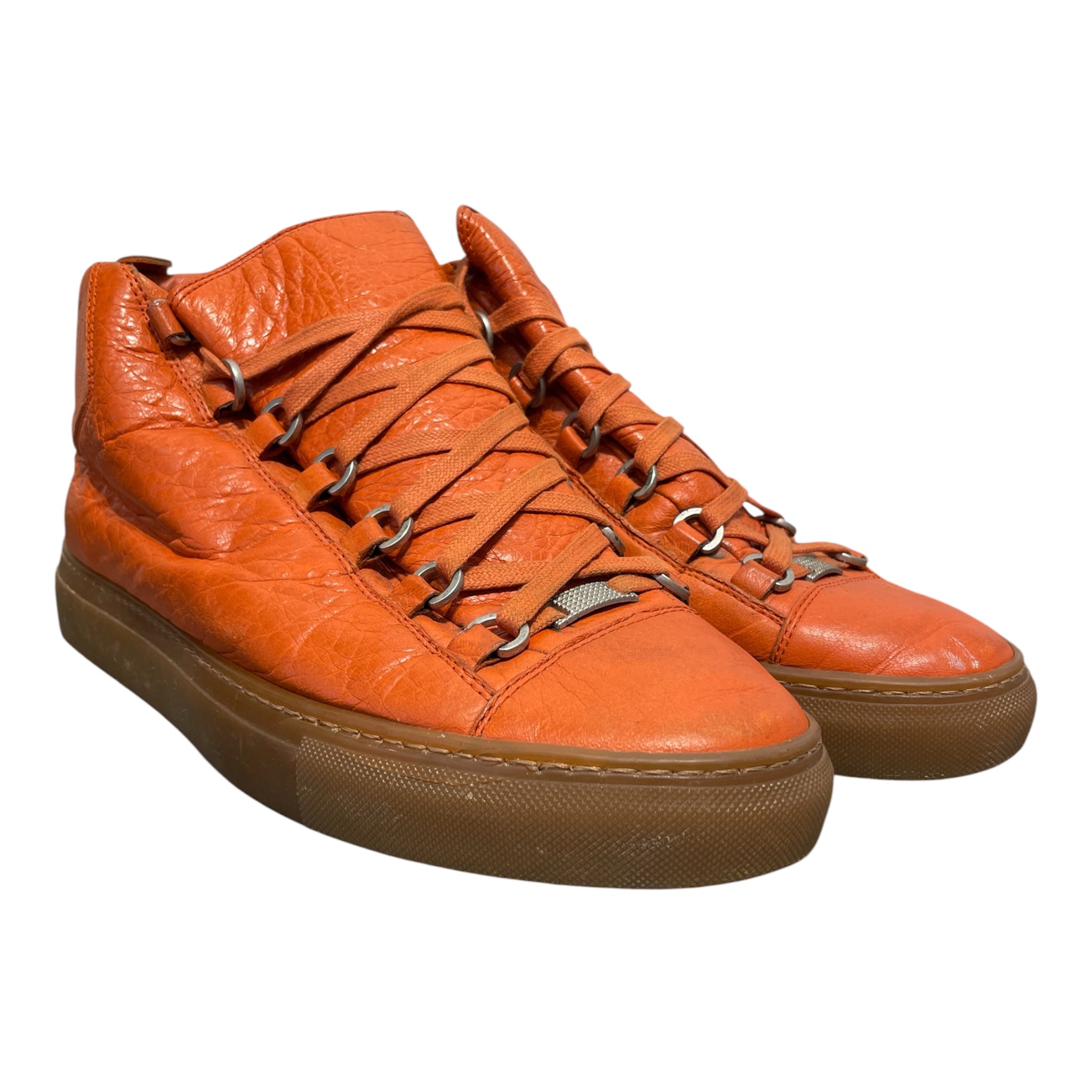 BALENCIAGA/Hi-Sneakers/EU 41/Leather/ORN/ARENAS view 1