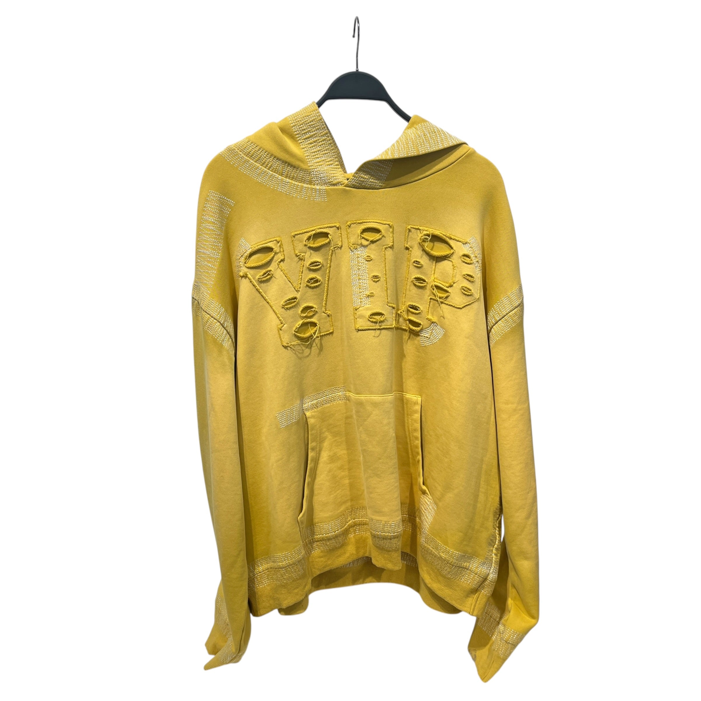 EARTHLING VIP/Hoodie/XXL/Cotton/YEL/Oversize/HOLEY/VIP/WHITE STITCHING view 1