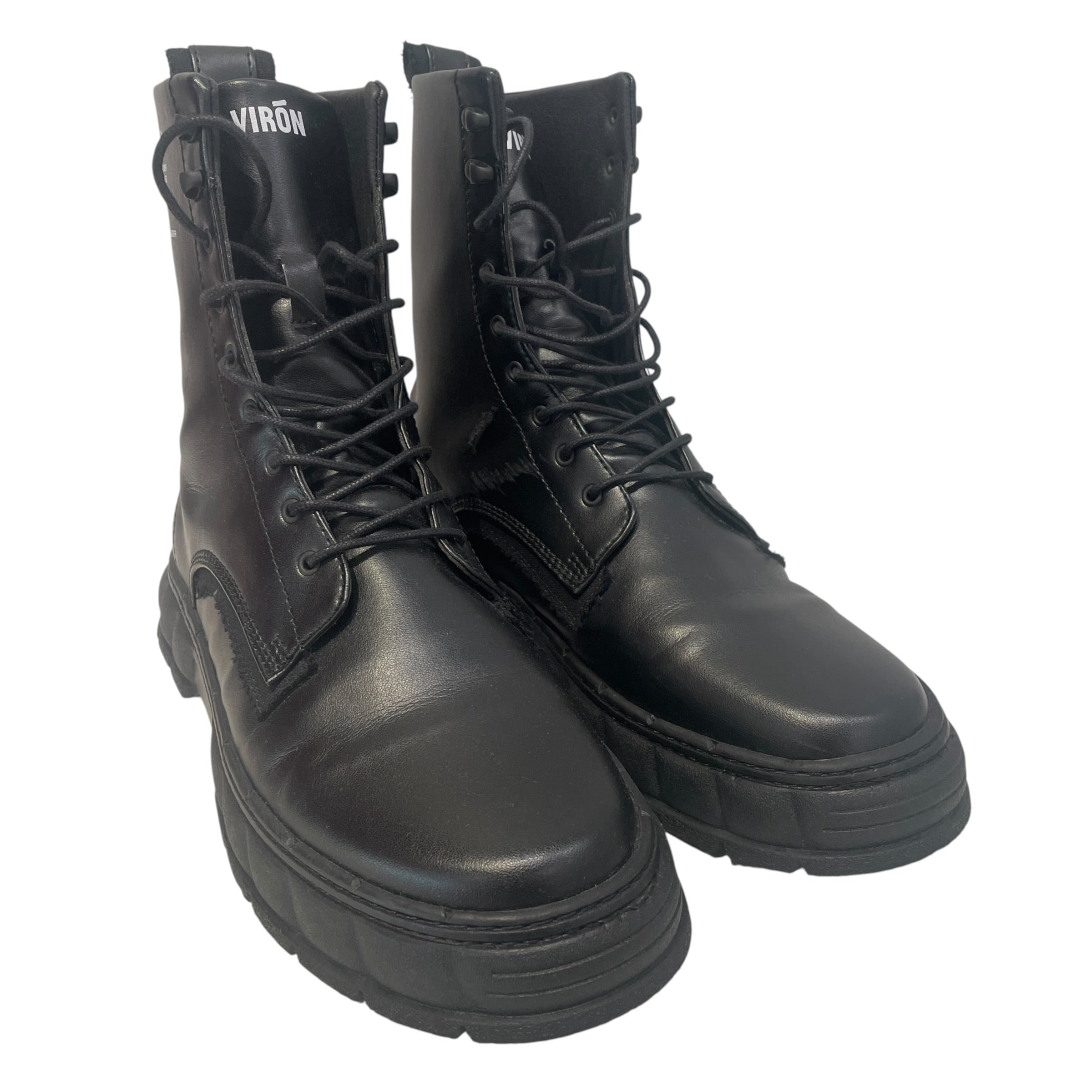 VIRO'N/Lace Up Boots/EU 45/Leather/BLK/ view 1