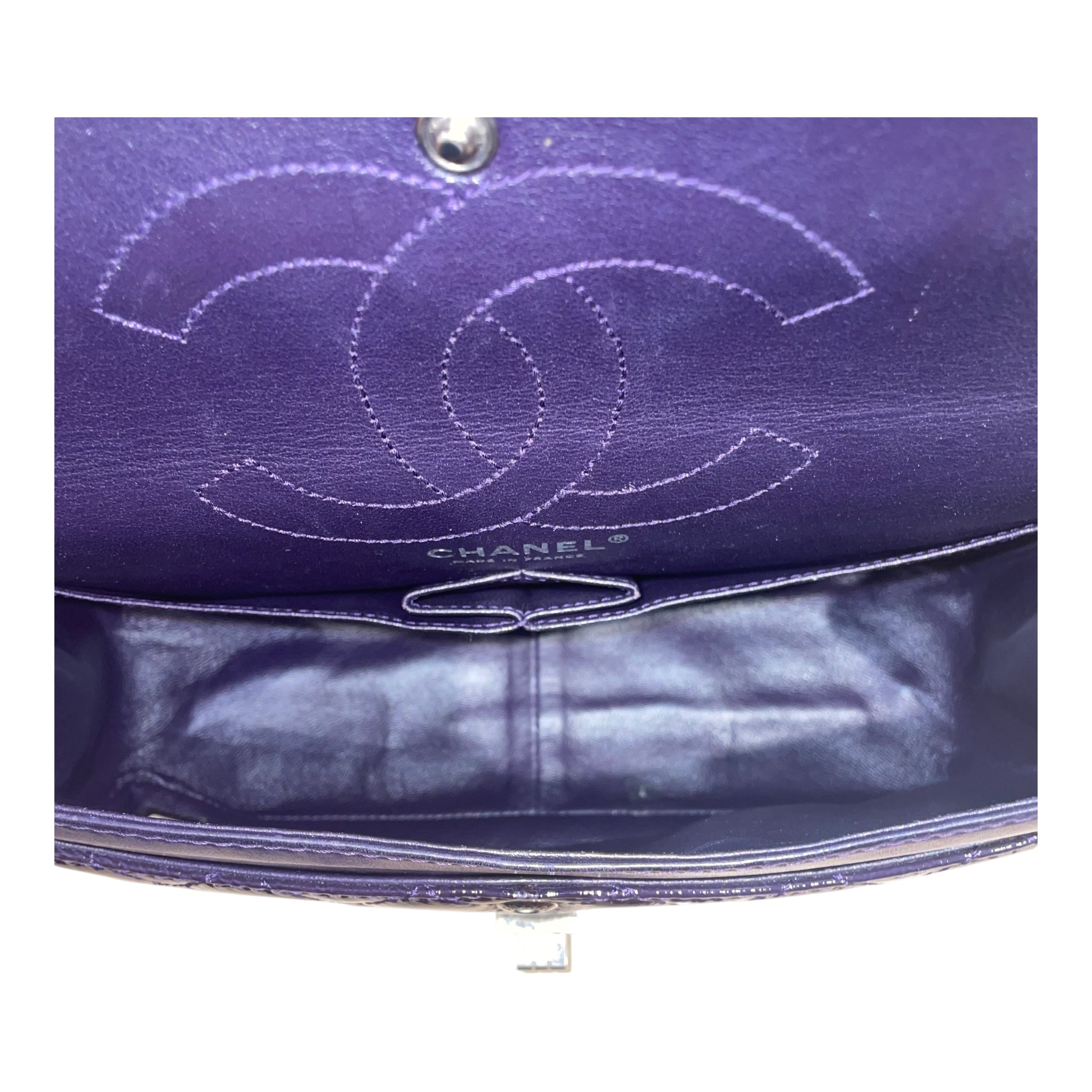 CHANEL/Cross Body Bag/Leather/PPL/REISSUE 227 QUILTEDDOUBLEFLAP view 5