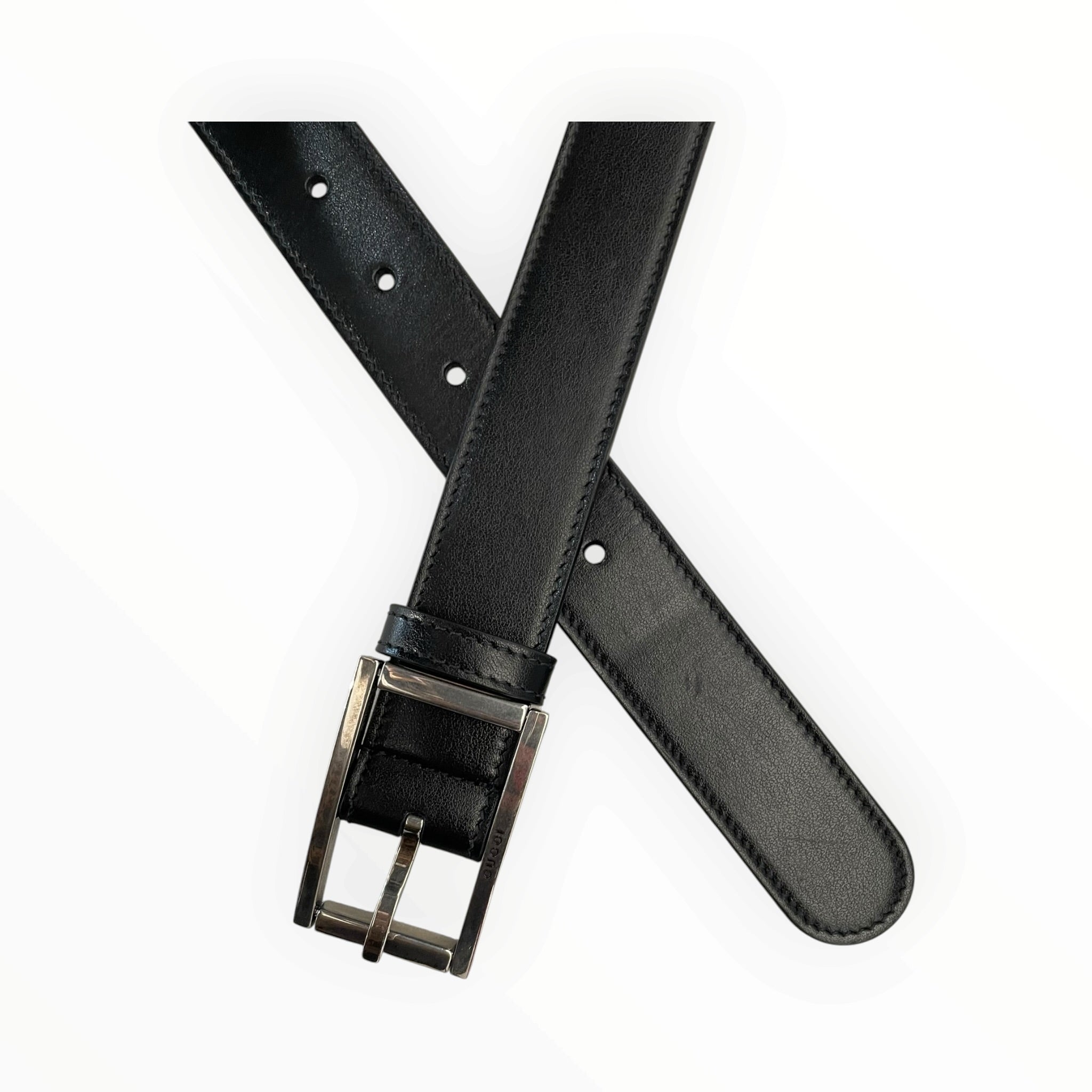GUCCI/Belt/Leather/BLK/M's/ view 2