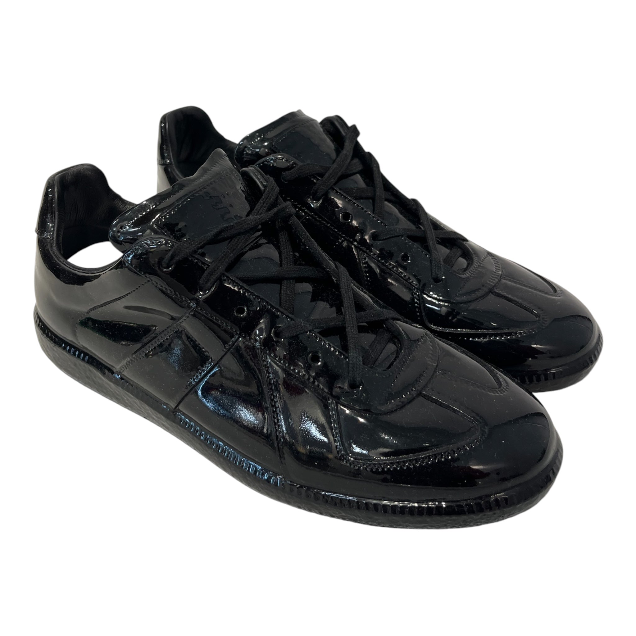 Maison Margiela/Low-Sneakers/EU 42/Leather/BLK/GERMAN ARMY TRAINER PATENT view 3