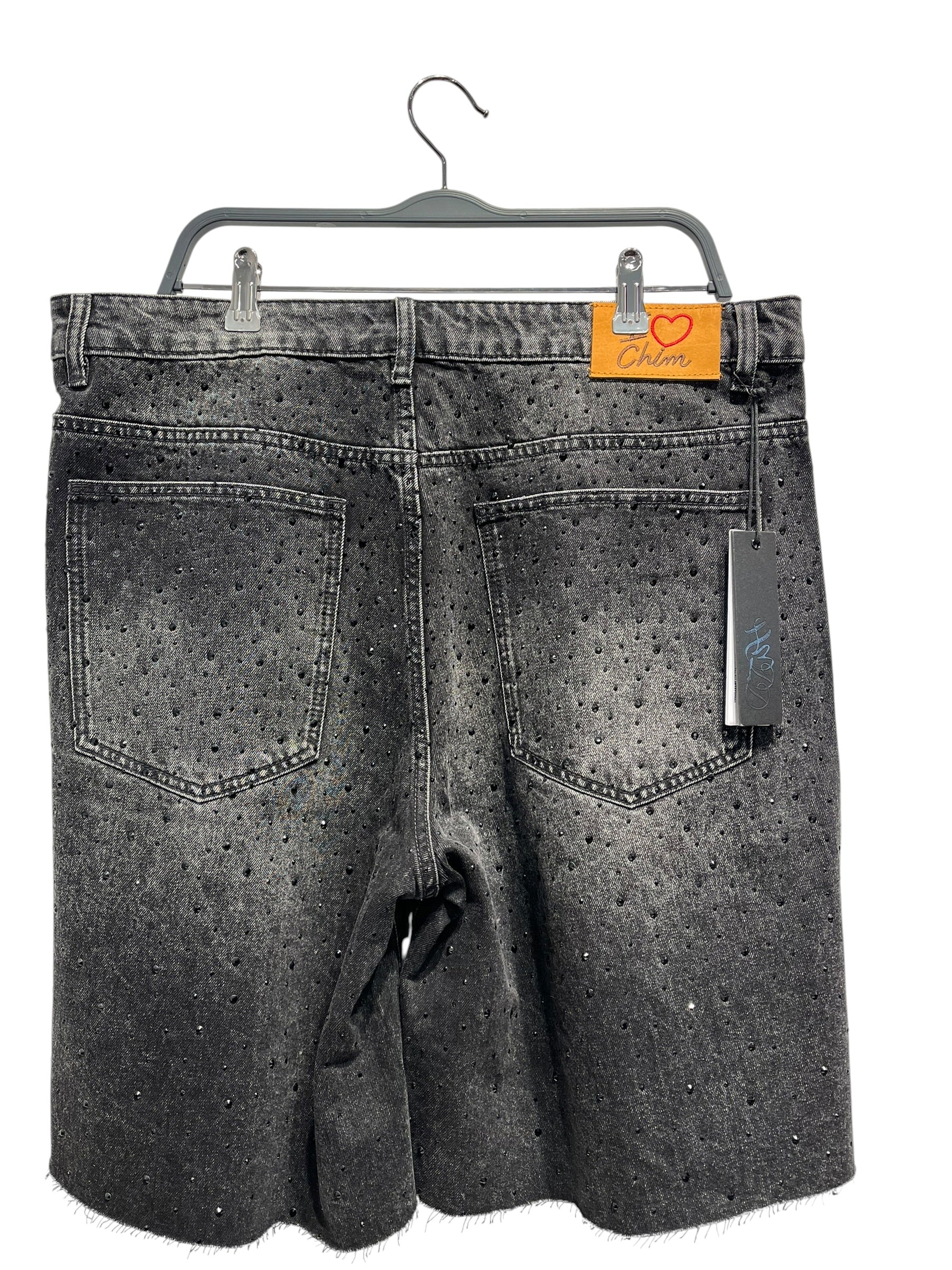 HMMD/Shorts/XL/Cotton/GRY/Button Fly/Glitter/ view 2