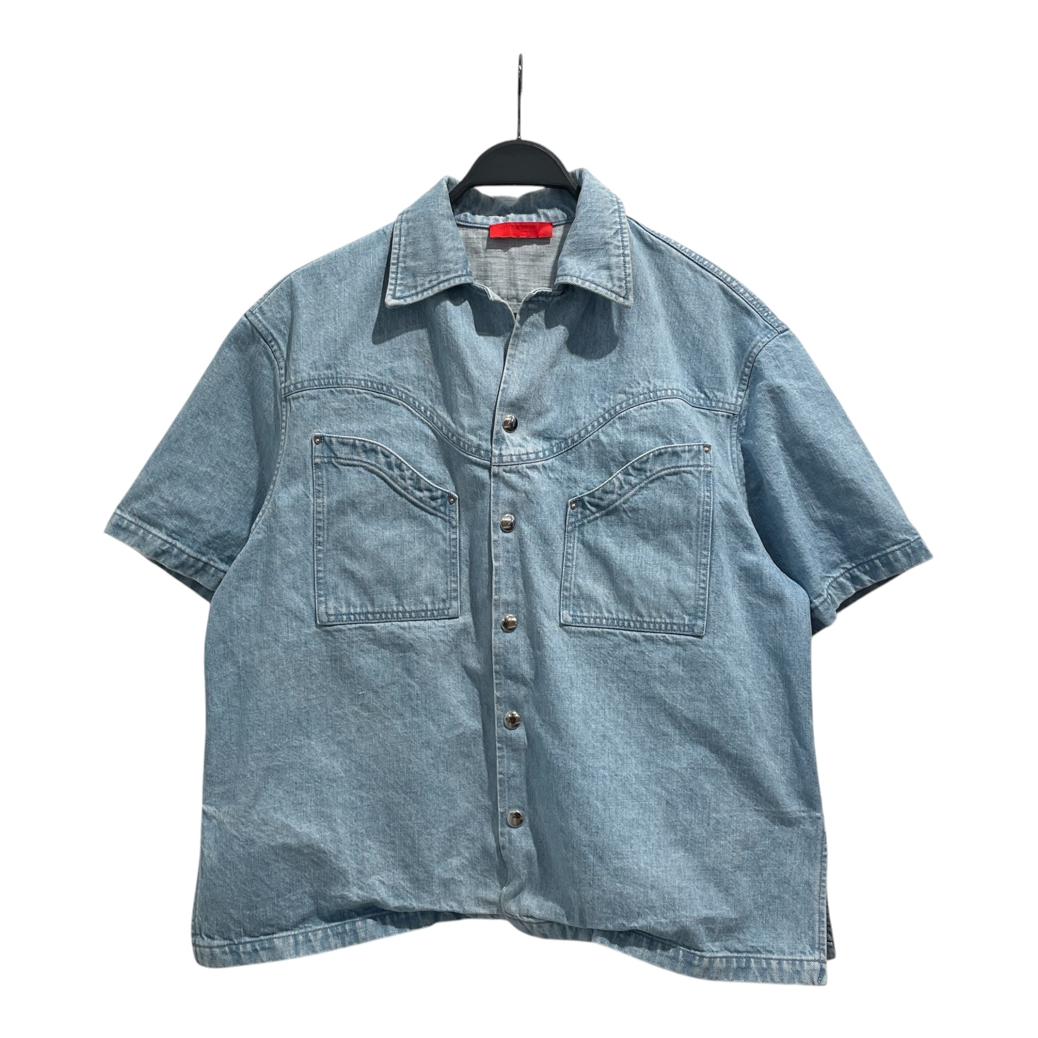 Commission/SS Shirt/M/Cotton/BLU/Longhorn Shirt view 1