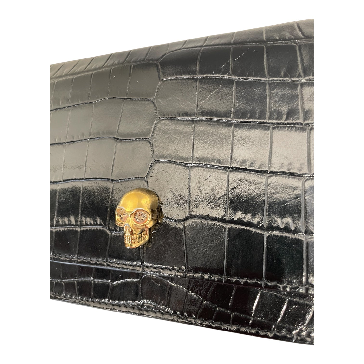 Alexander McQueen/Cross Body Bag/Animal Pattern/Leather/BLK/ view 5