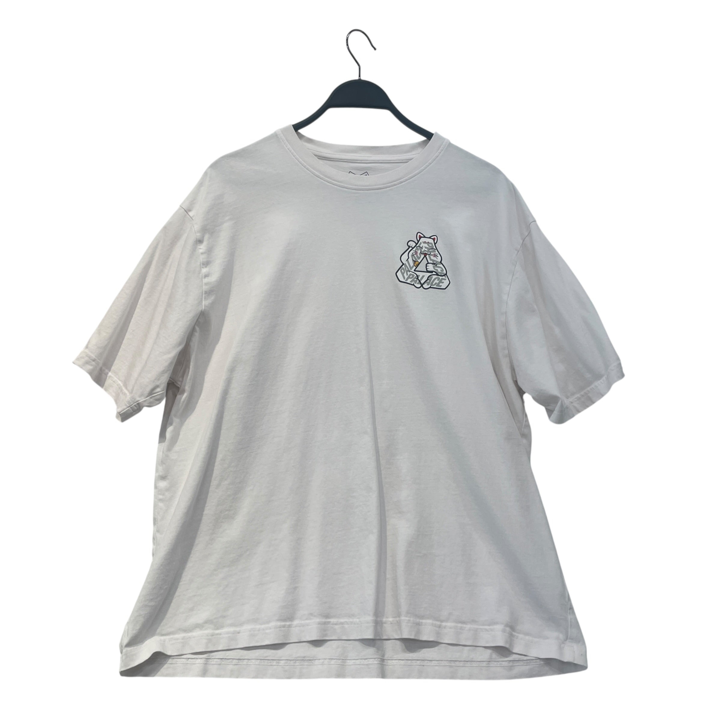 PALACE/T-Shirt/XL/Cotton/WHT/Lucky Cat Logo view 1