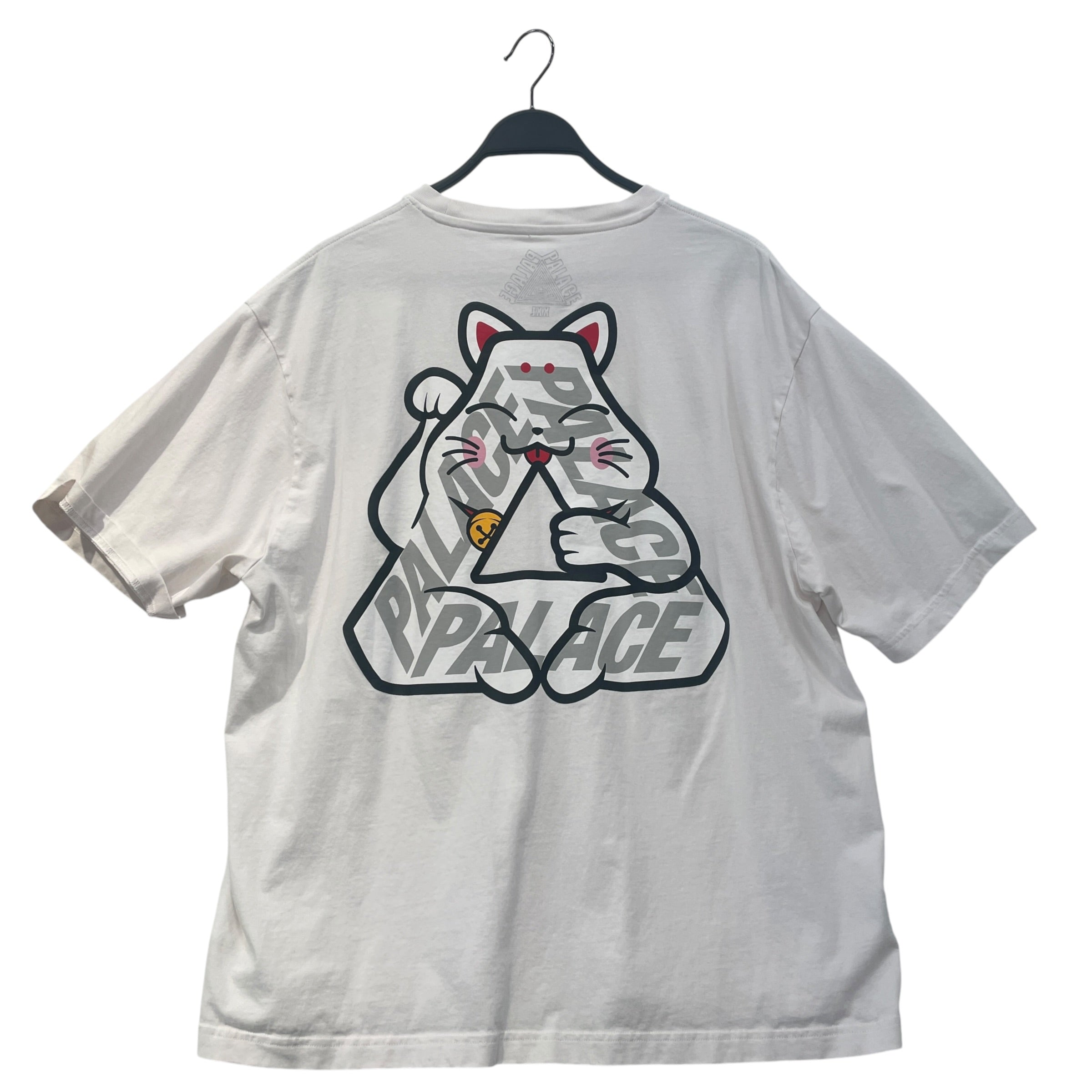 PALACE/T-Shirt/XL/Cotton/WHT/Lucky Cat Logo view 2