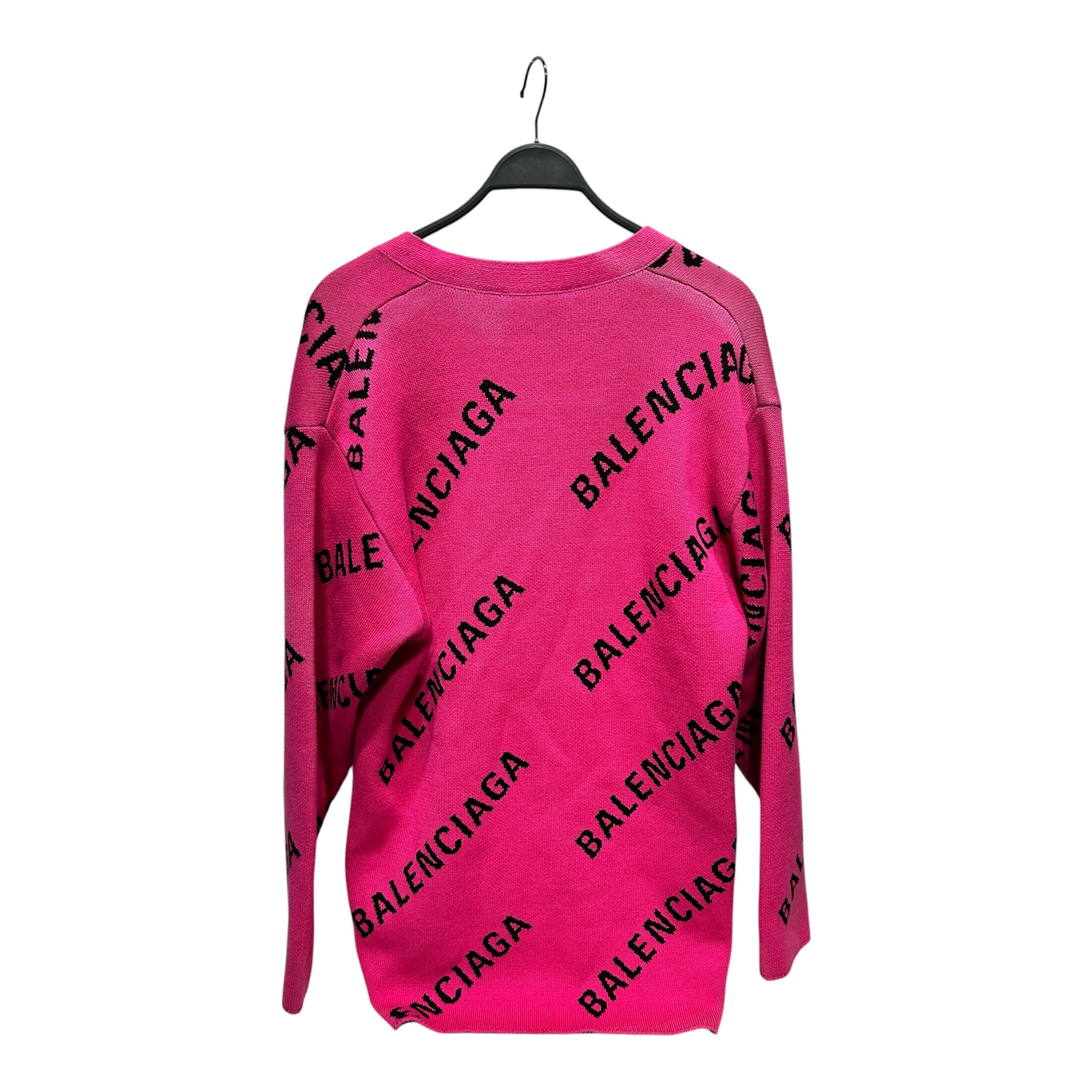 BALENCIAGA/Cardigan/S/All Over Print/Cotton/PNK/ALL OVER LOGO view 2
