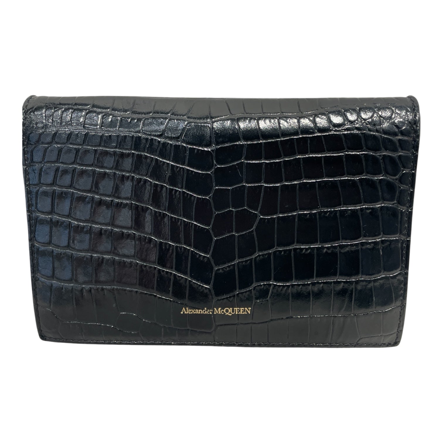 Alexander McQueen/Cross Body Bag/Animal Pattern/Leather/BLK/ view 3