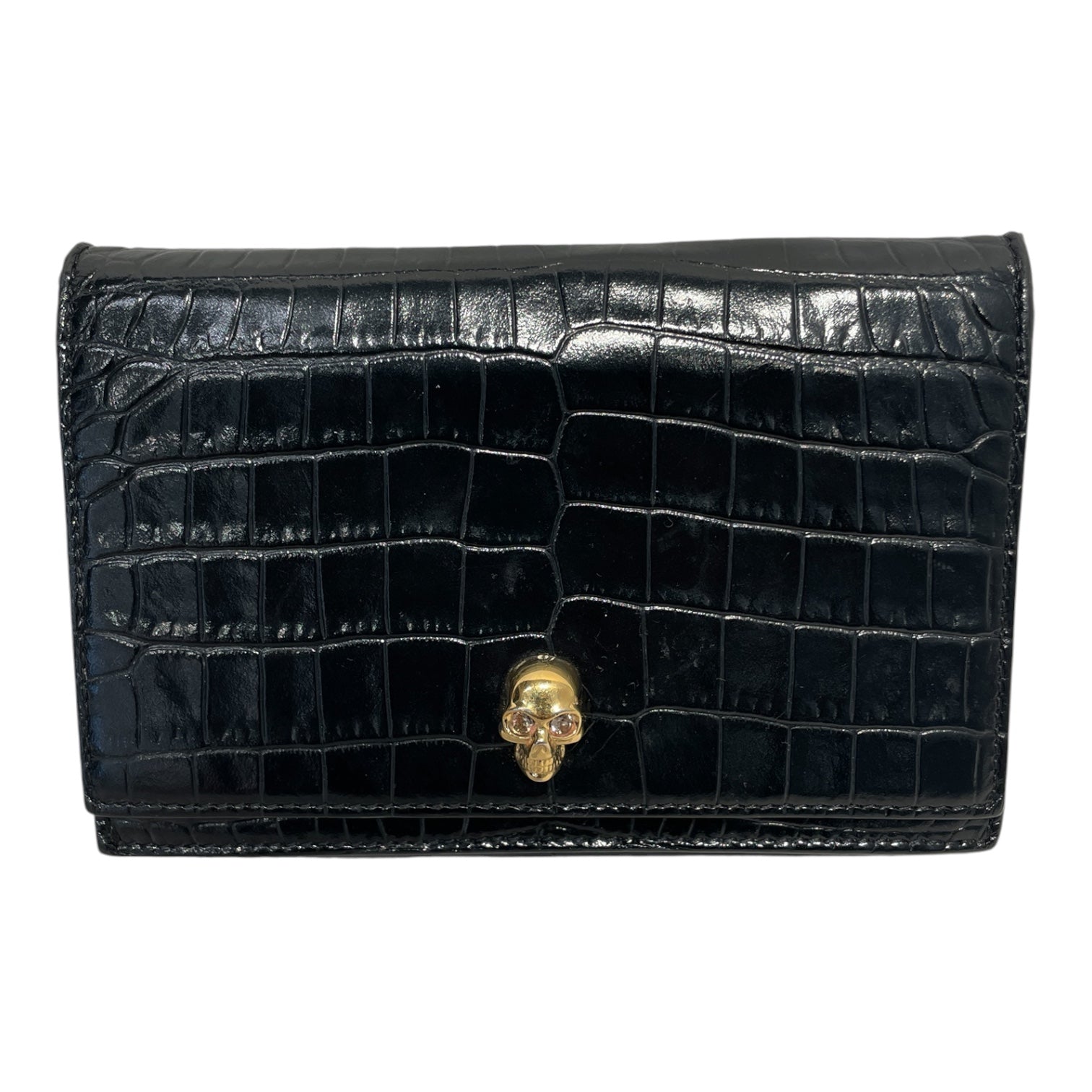 Alexander McQueen/Cross Body Bag/Animal Pattern/Leather/BLK/ view 2