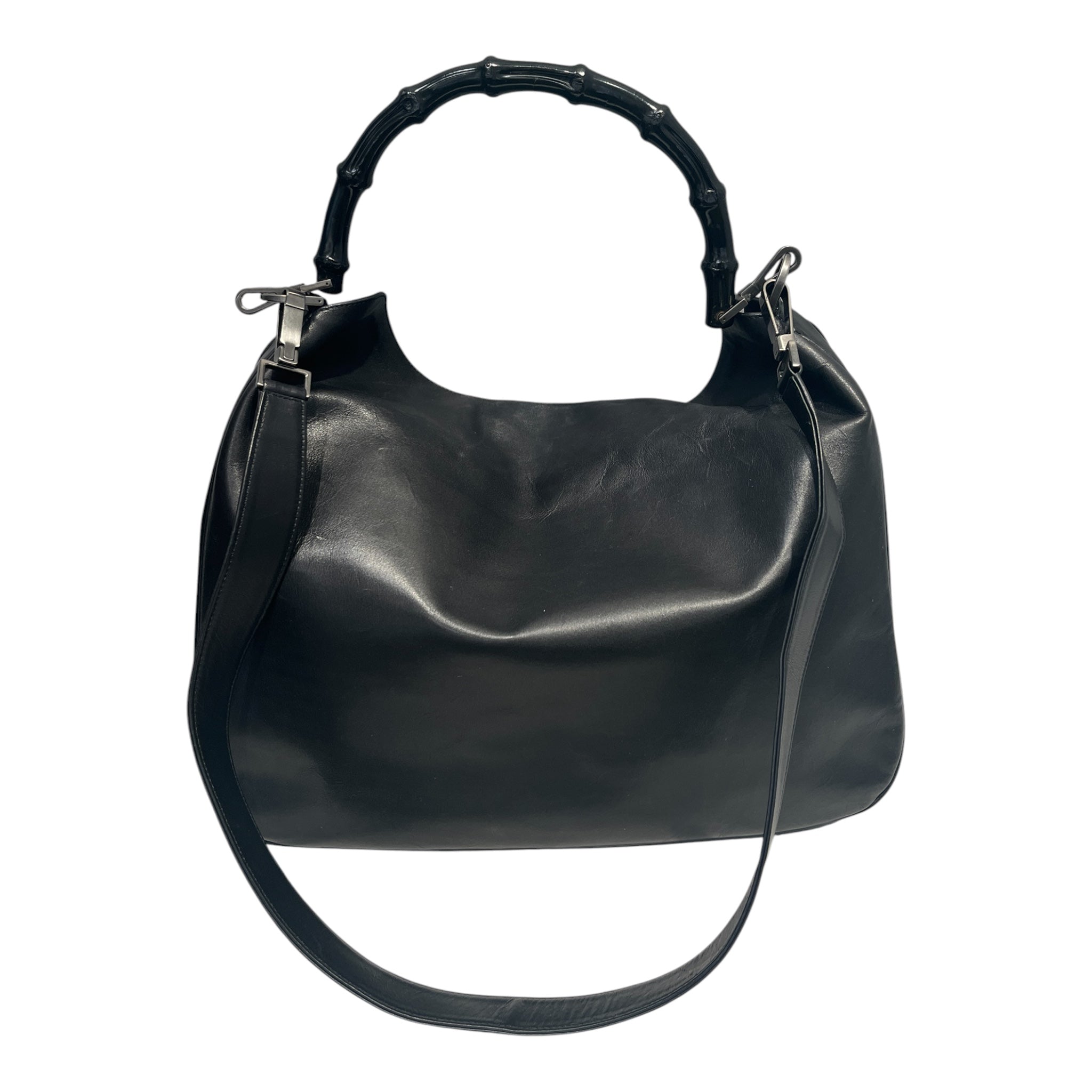GUCCI/Bag/Leather/BLK/BAMBOO HANDLE CROSSBODY view 3