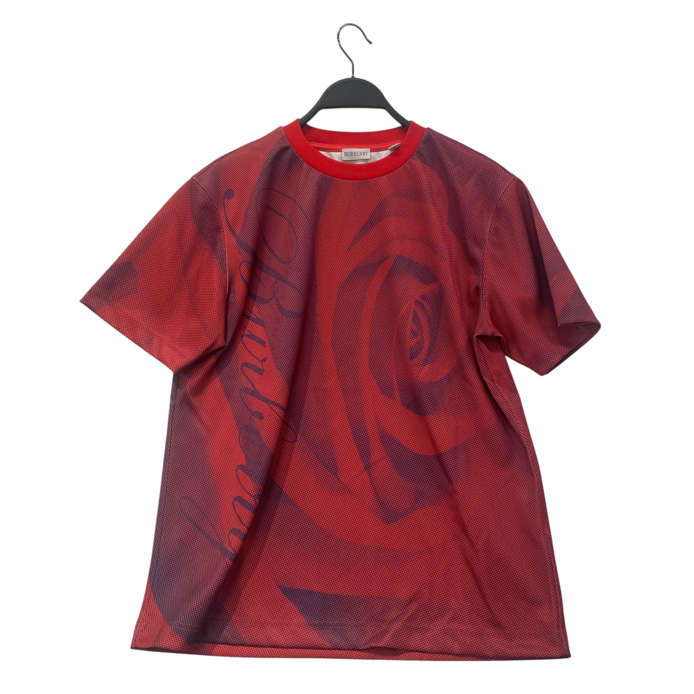 BURBERRY/T-Shirt/XS/Polyester/RED/ROSE SHIRT view 1