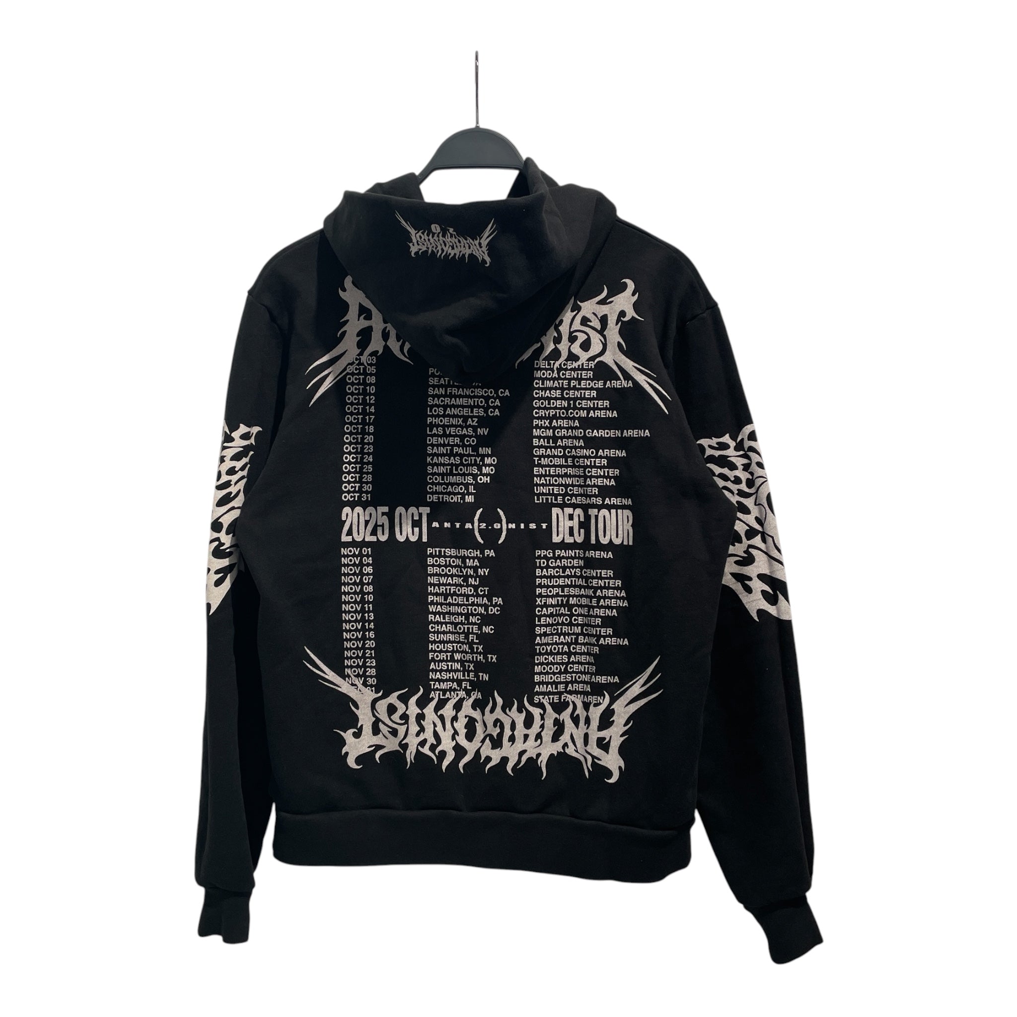 ANTAGONIST TOUR/Hoodie/S/Graphic/Cotton/BLK/APOLLO RED view 2