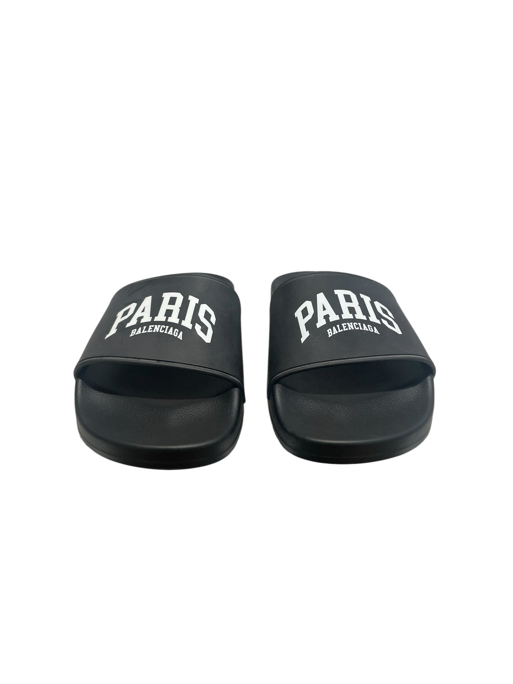 BALENCIAGA/Sandals/US 10/BLK/Rubber(Paris Balenciaga logo) view 1
