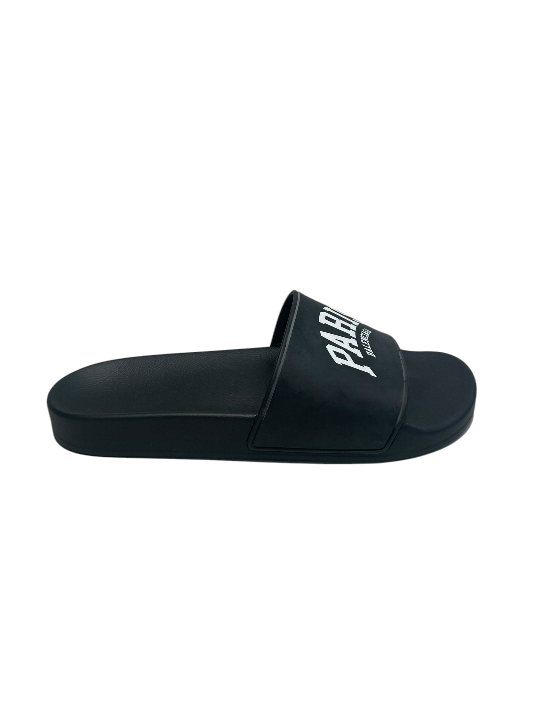 BALENCIAGA/Sandals/US 10/BLK/Rubber(Paris Balenciaga logo) view 3