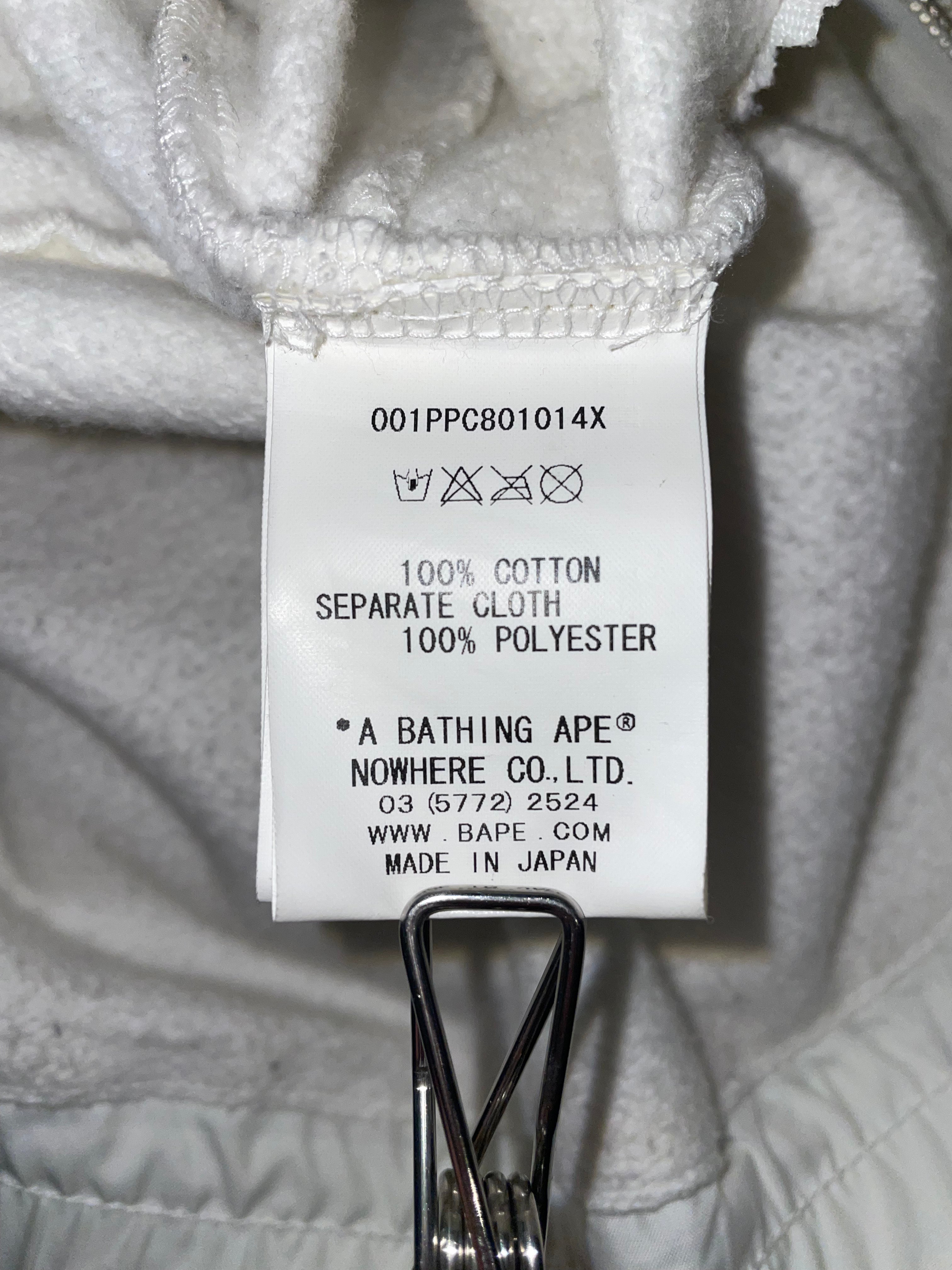 A BATHING APE/Hoodie/L/Camouflage/Cotton/WHT/GLOW IN THE DARK CAMO view 4