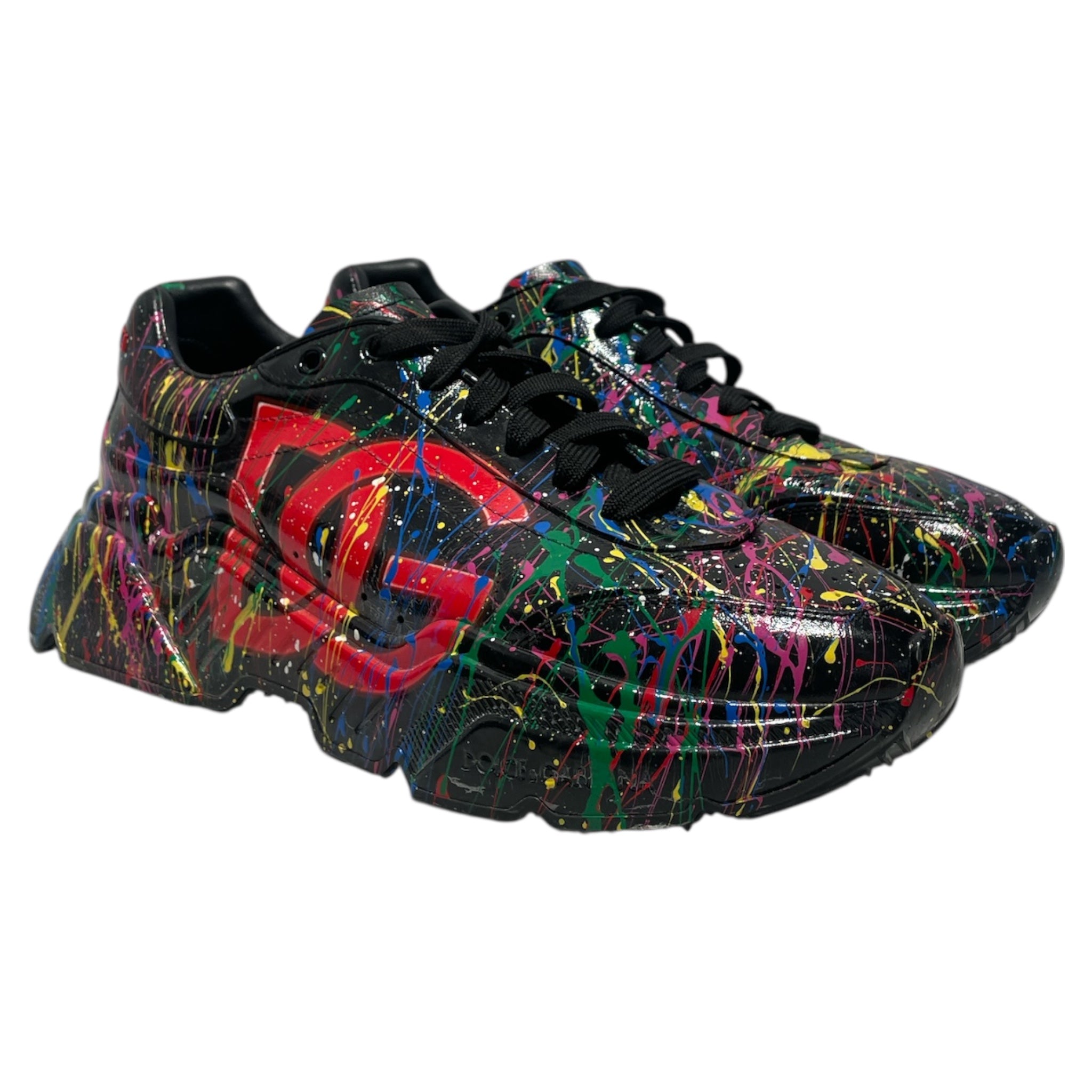 DOLCE&GABBANA/Low-Sneakers/US 9/All Over Print/Leather/MLT/ view 1