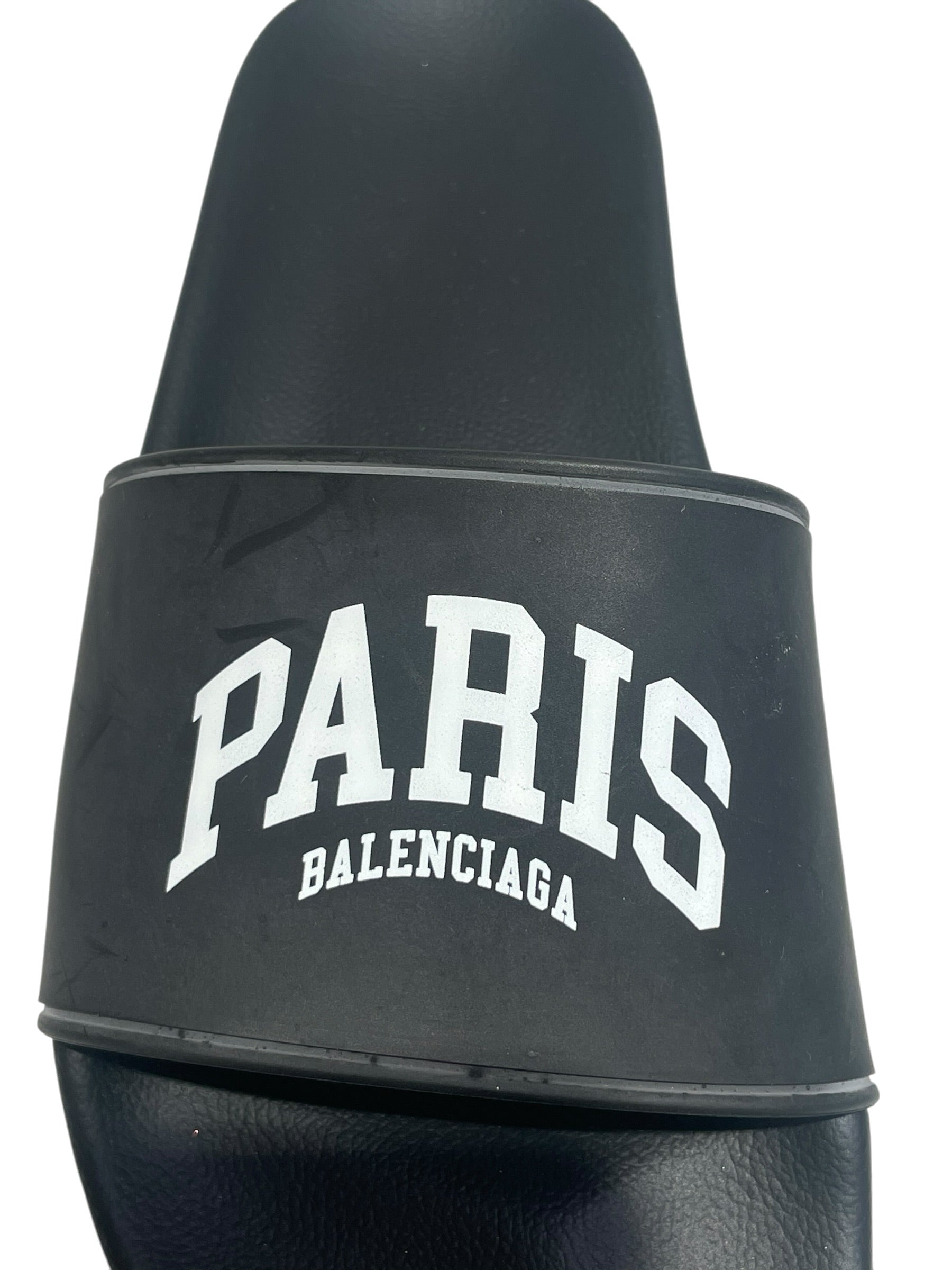 BALENCIAGA/Sandals/US 10/BLK/Rubber(Paris Balenciaga logo) view 6