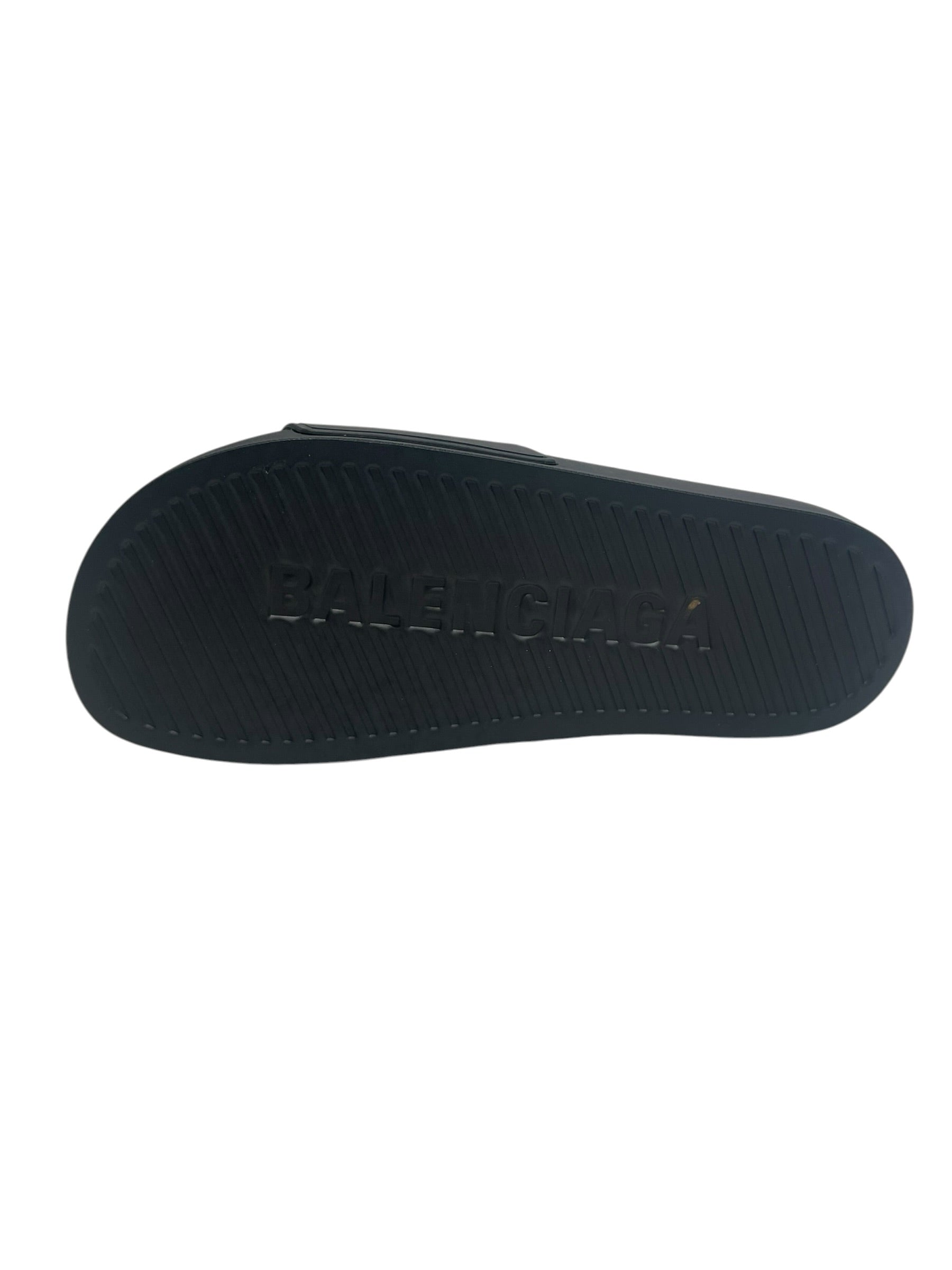 BALENCIAGA/Sandals/US 10/BLK/Rubber(Paris Balenciaga logo) view 5