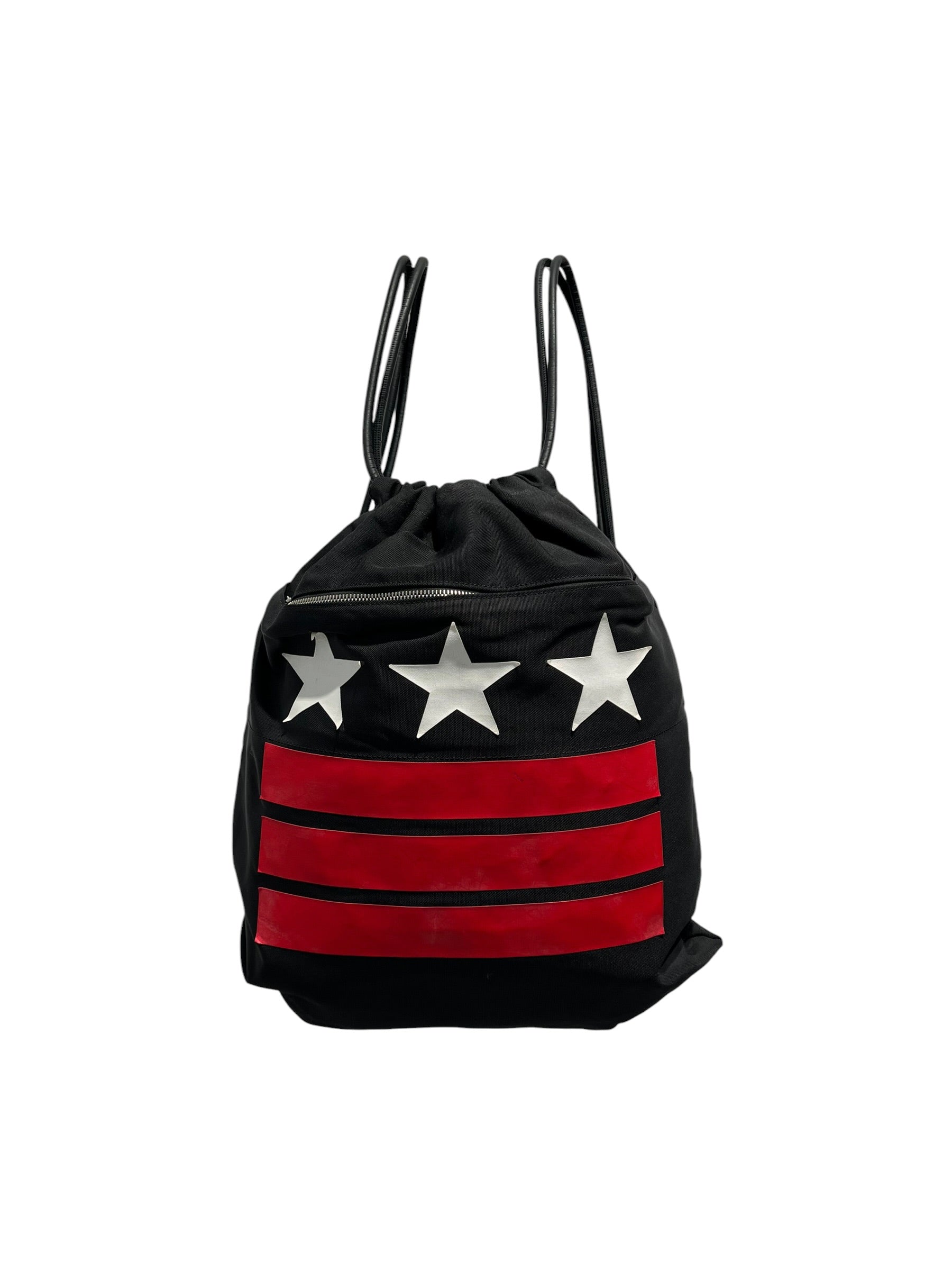 GIVENCHY/Backpack/Graphic/Nylon/BLK/RED STRIPES WHT STARS view 1