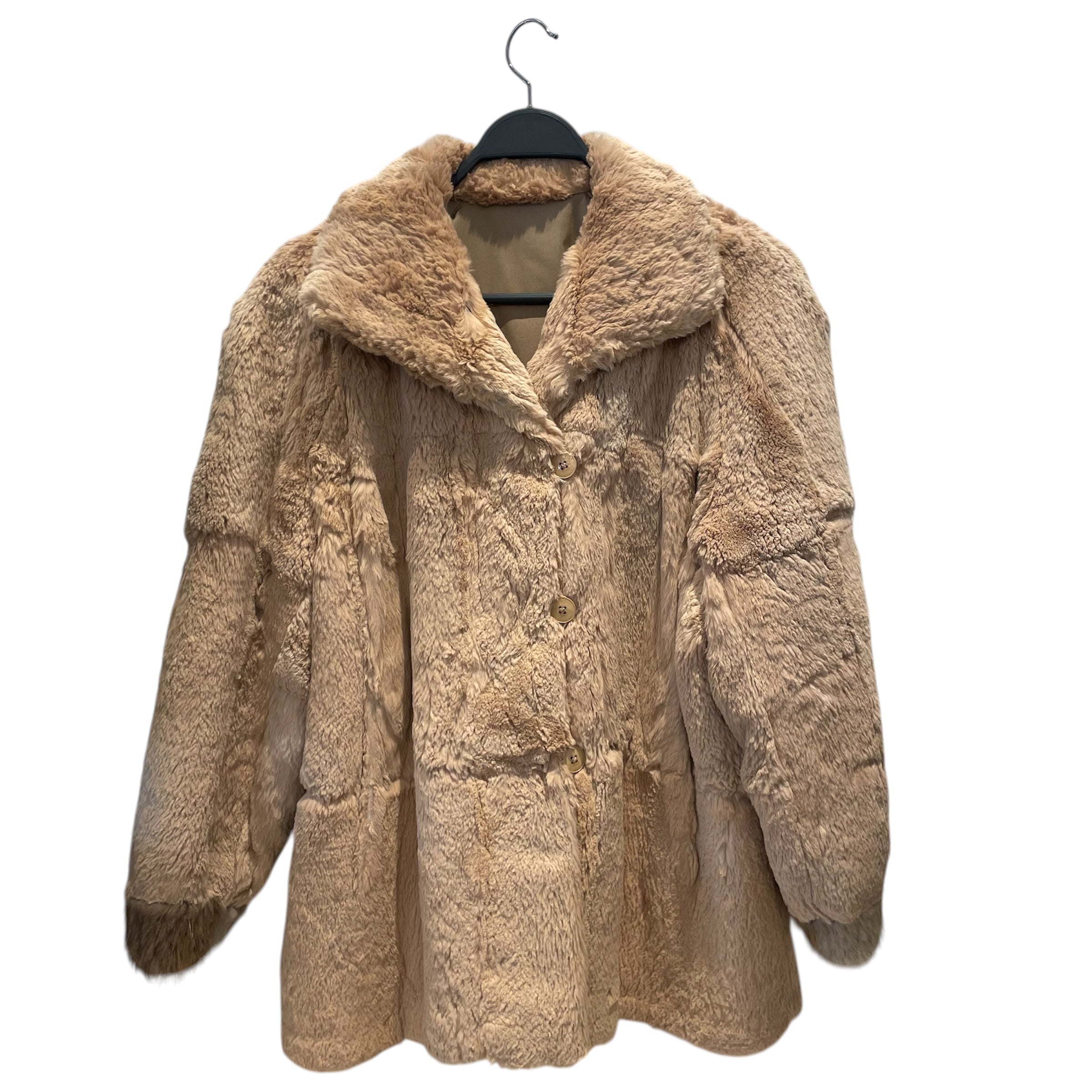 Vintage/Coat/BEG/Faux Fur Cat Clyde view 1