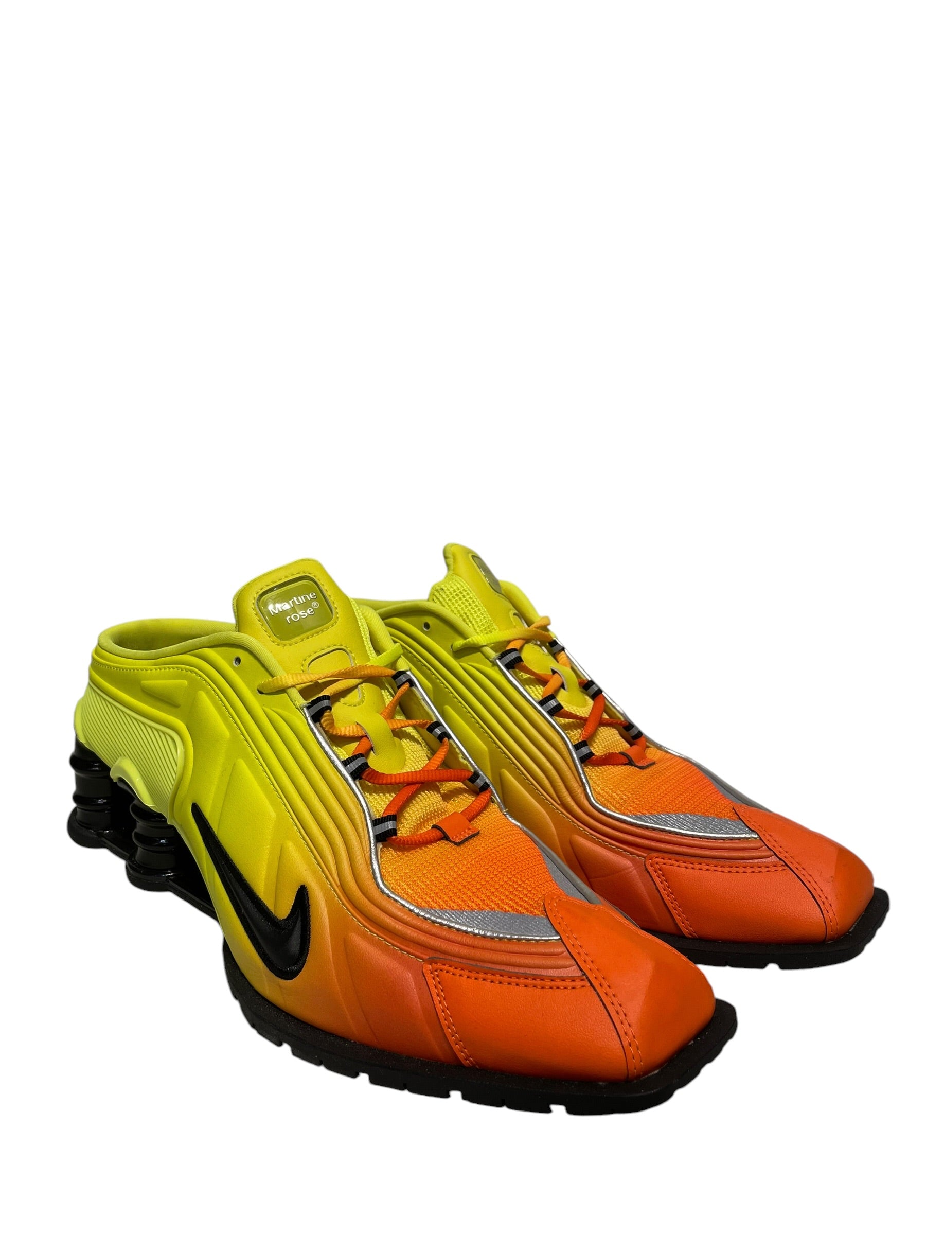 NIKE/SHOX MR4 MARTINE ROSE/Low-Sneakers/US 12.5/Leather/YEL/DQ2401-800 view 1